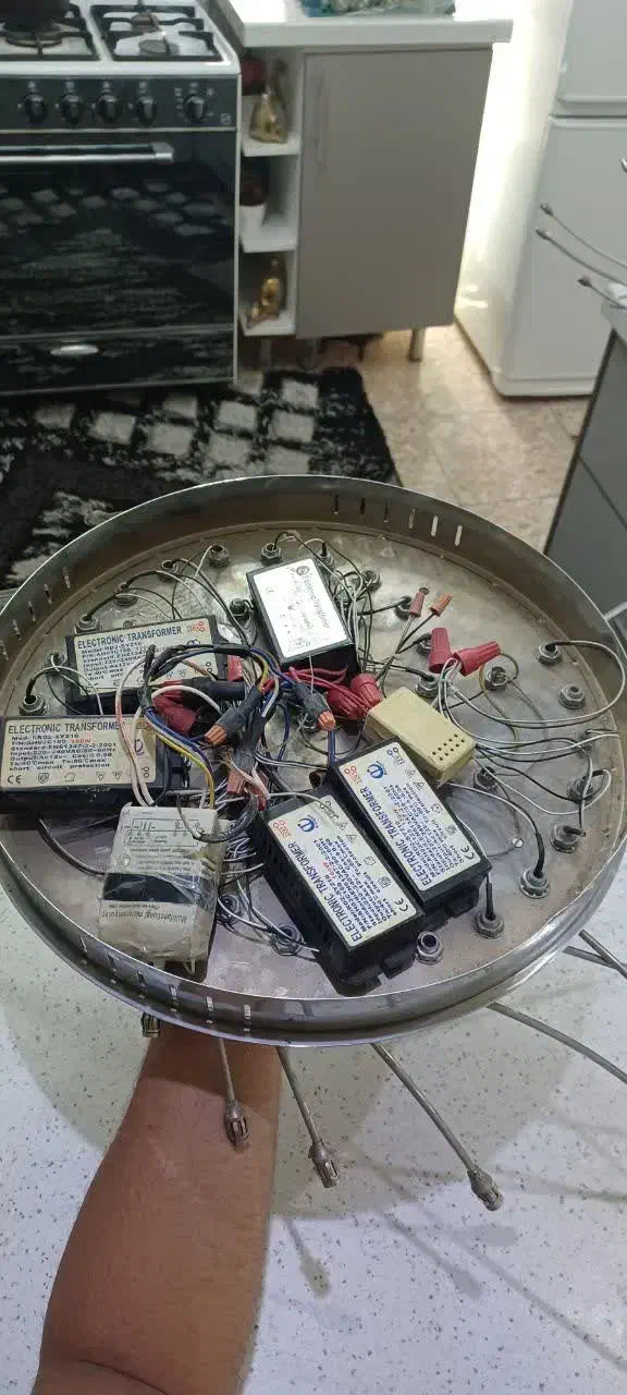 دو عدد لوستر سقفی کنترلی|لوستر و چراغ آویز|تهران, مهرآباد جنوبی|دیوار