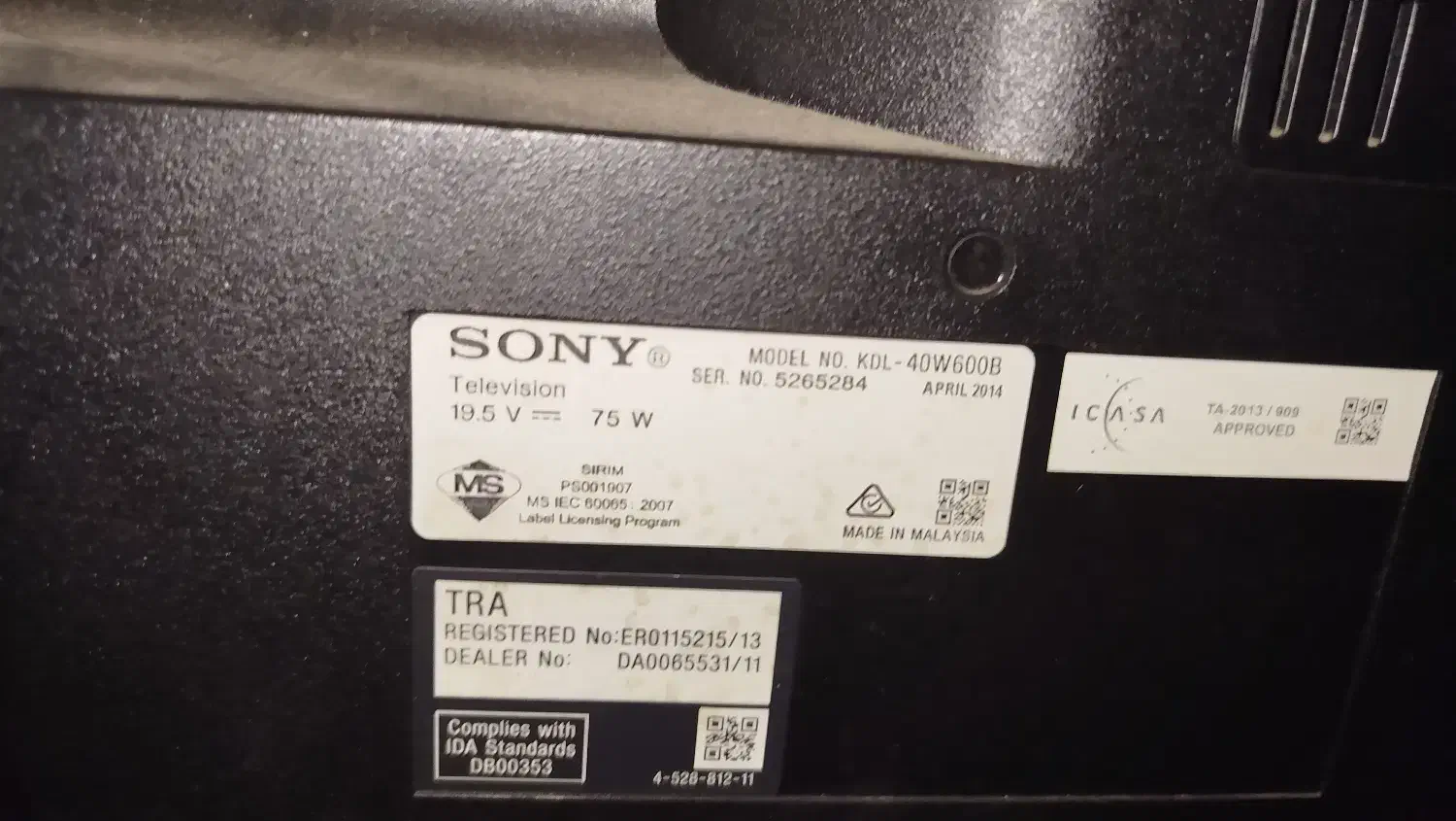 تلویزیون سونی|تلویزیون و پروژکتور|ری, ظهیرآباد|دیوار