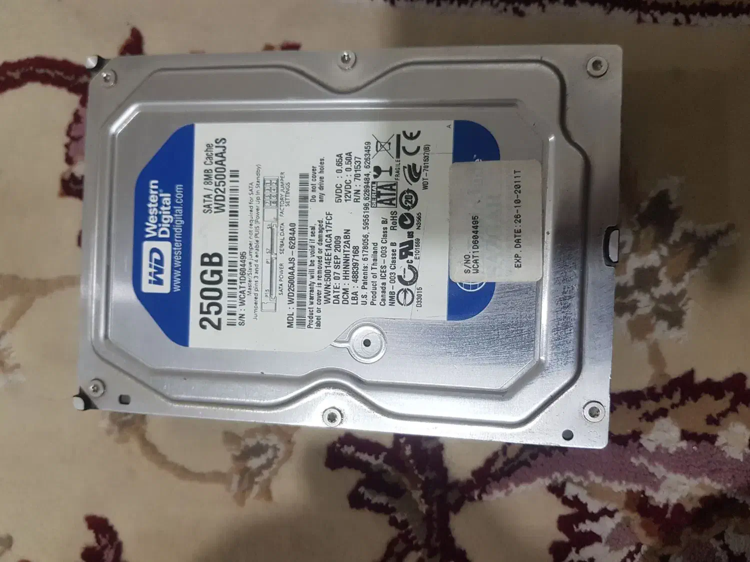 هارد ۲۵۰گیگ|قطعات و لوازم جانبی رایانه|تهران, مشیریه|دیوار