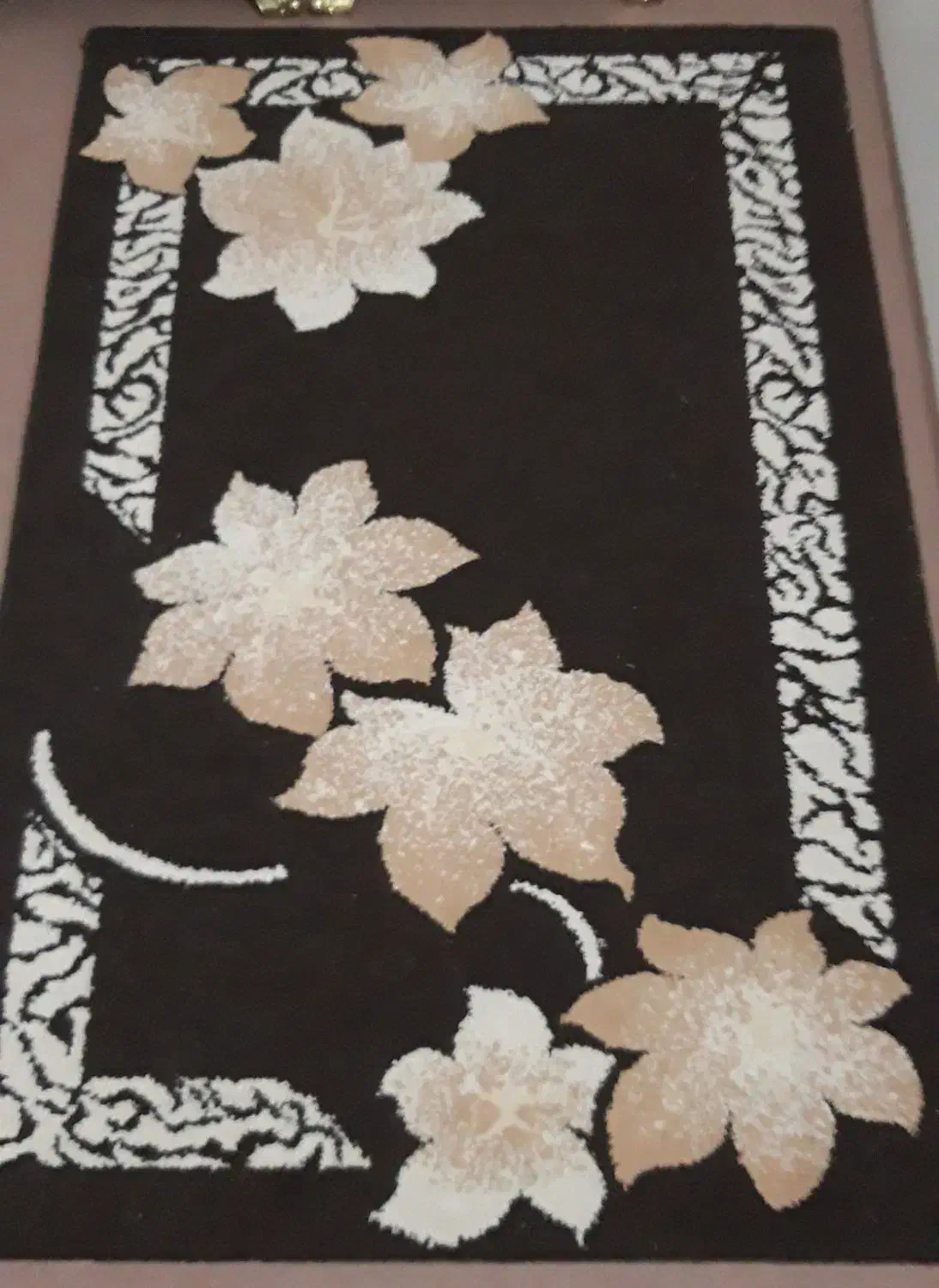 ۲ عدد گلیم فرش مستطیل و گرد|گلیم، جاجیم، گبه|بیجار, |دیوار