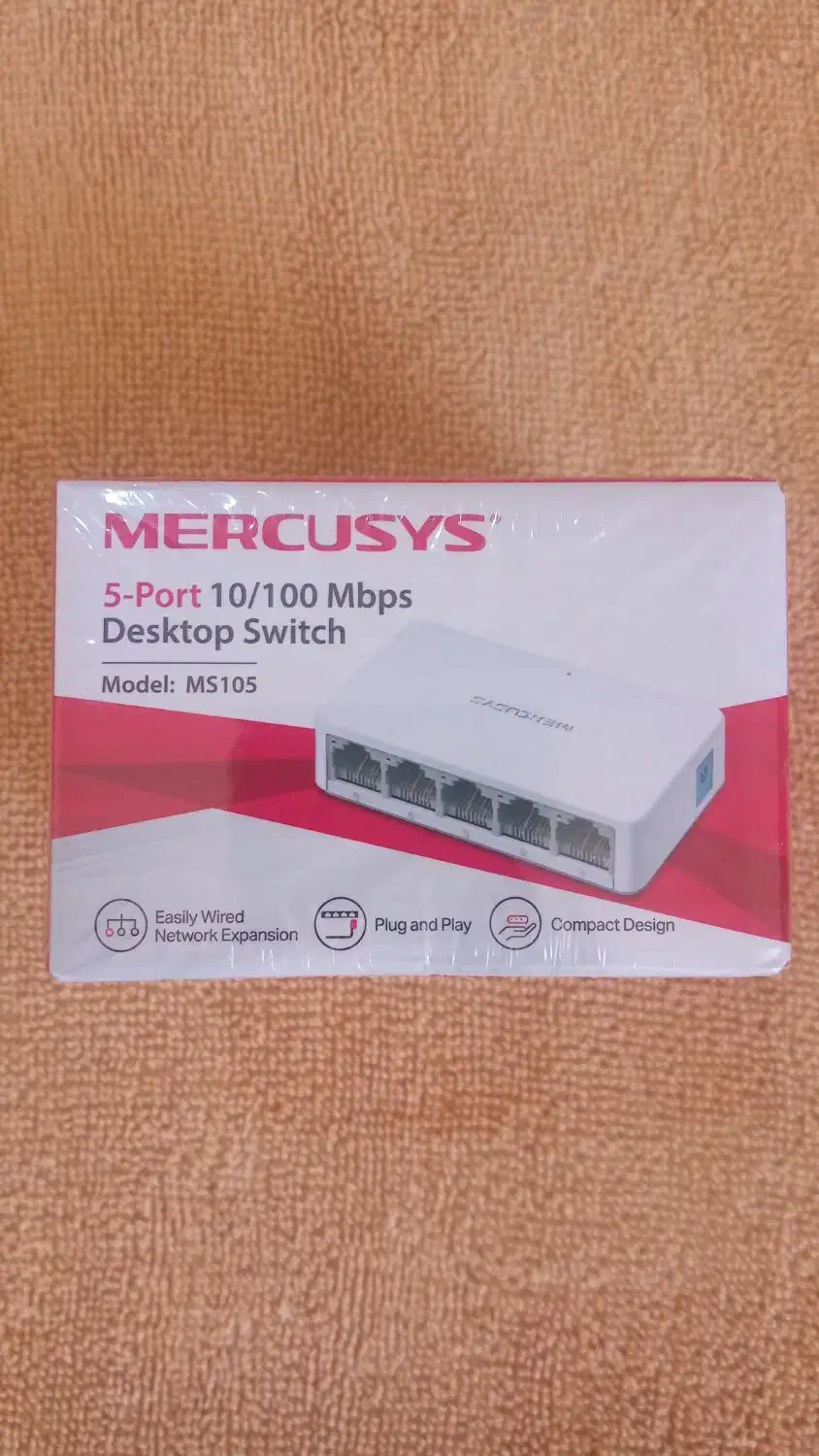 هاب سویچ شبکه ۵ پورت آکبند|مودم و تجهیزات شبکه|مشهد, شاهد (شهرک غرب)|دیوار