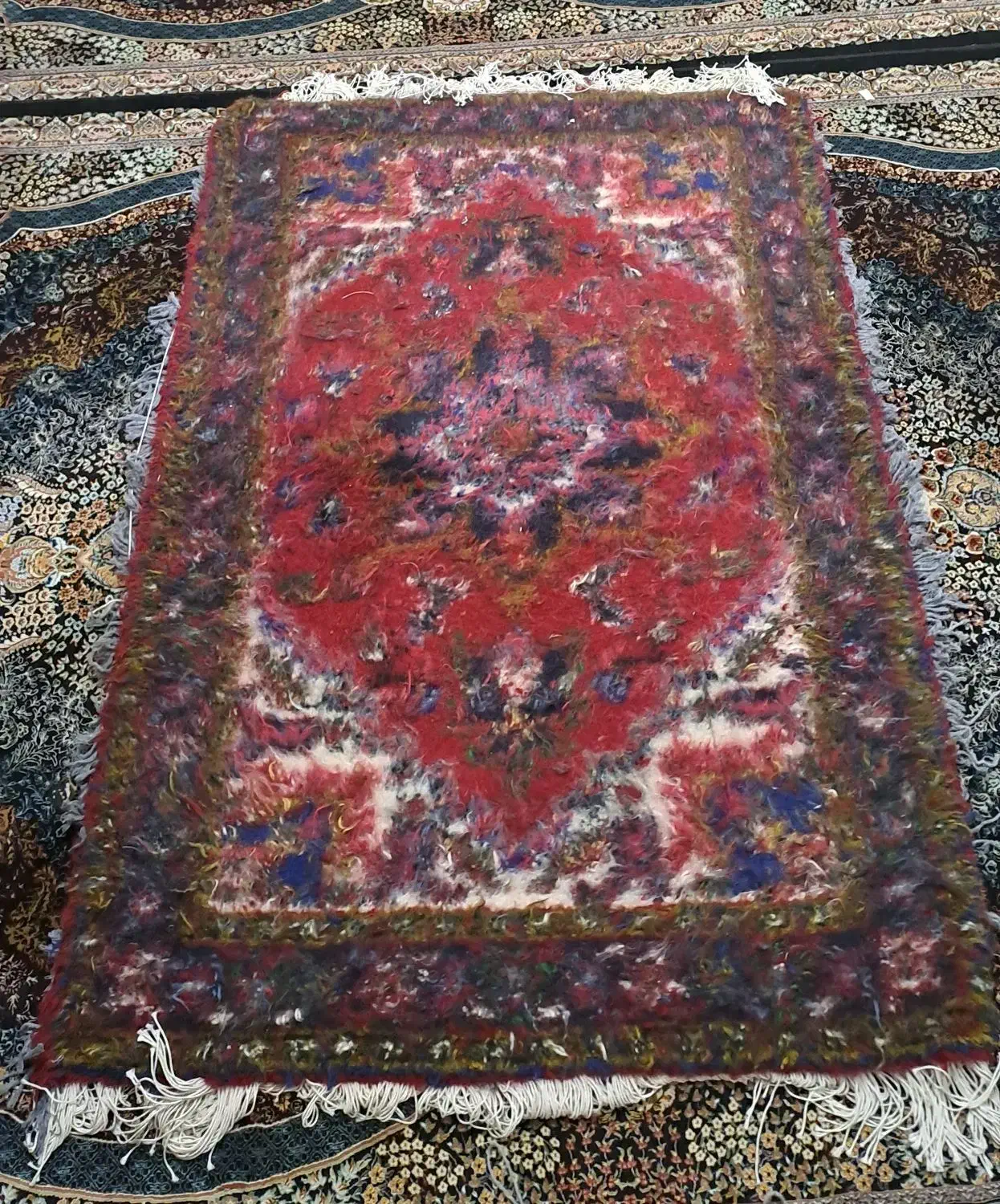 جفت زرنیم دستبافت هریس|فرش|تبریز, |دیوار