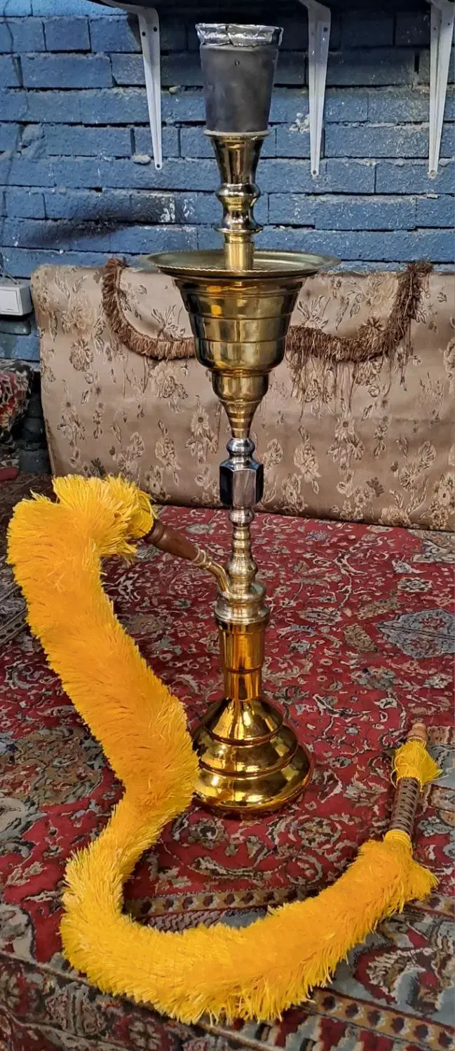 قلیان تمام برنجی|کلکسیون اشیاء عتیقه|آذرشهر, |دیوار