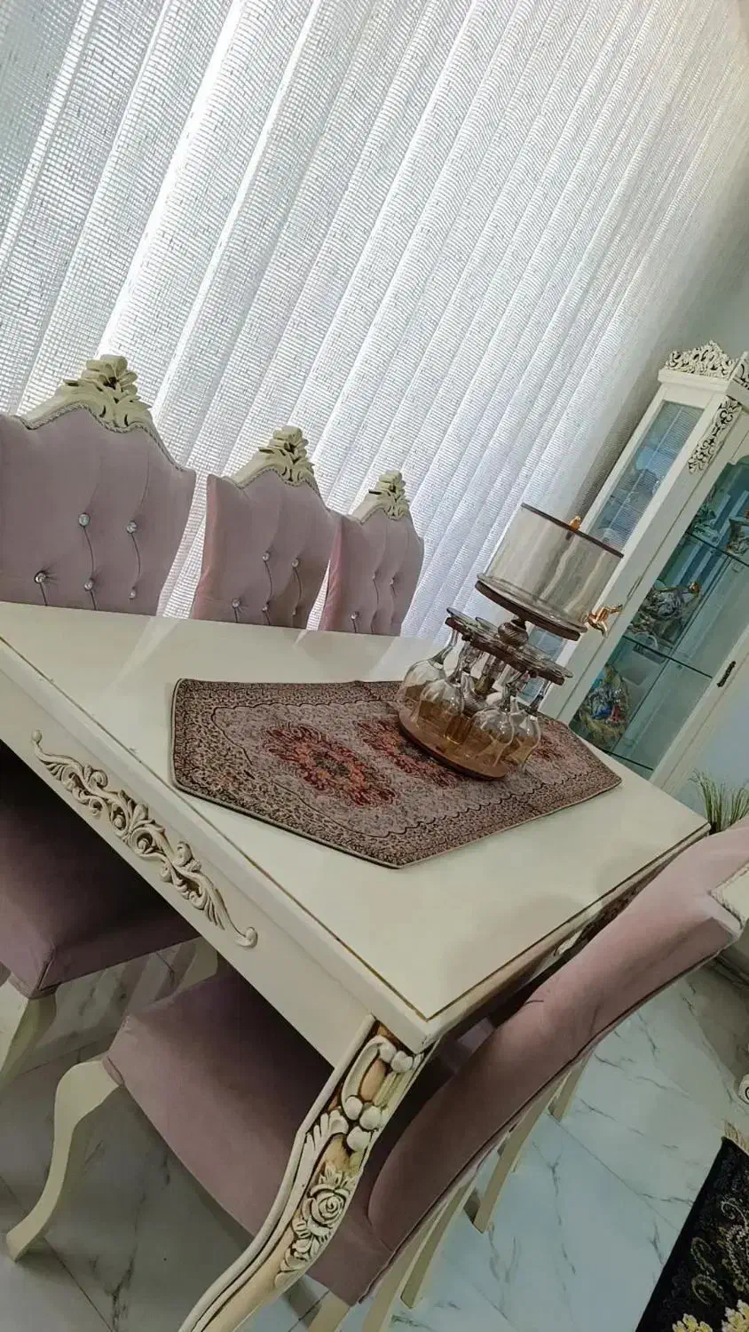 غذاخوری شش نفره|میز و صندلی غذاخوری|قره ضیاالدین, |دیوار