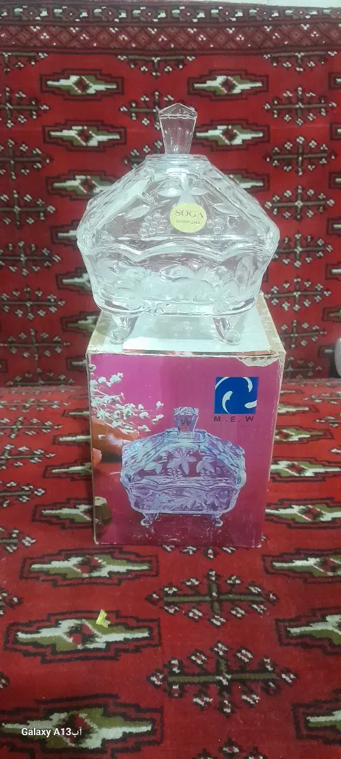 دوعددقنددان کیرستالی زیبا|ظروف سرو و پذیرایی|قم, کیوانفر|دیوار