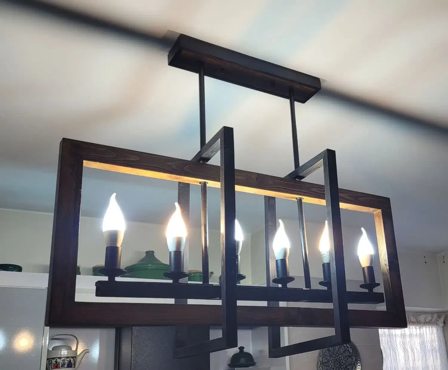 لوستر چوبی|لوستر و چراغ آویز|پرند, فاز ۱|دیوار