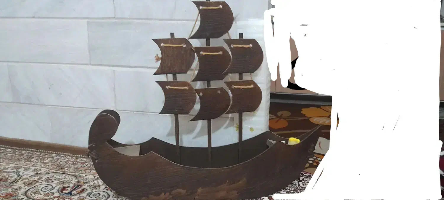 کشتی چوبی|صنایع دستی و سایر لوازم تزئینی|قم, چهل درخت|دیوار