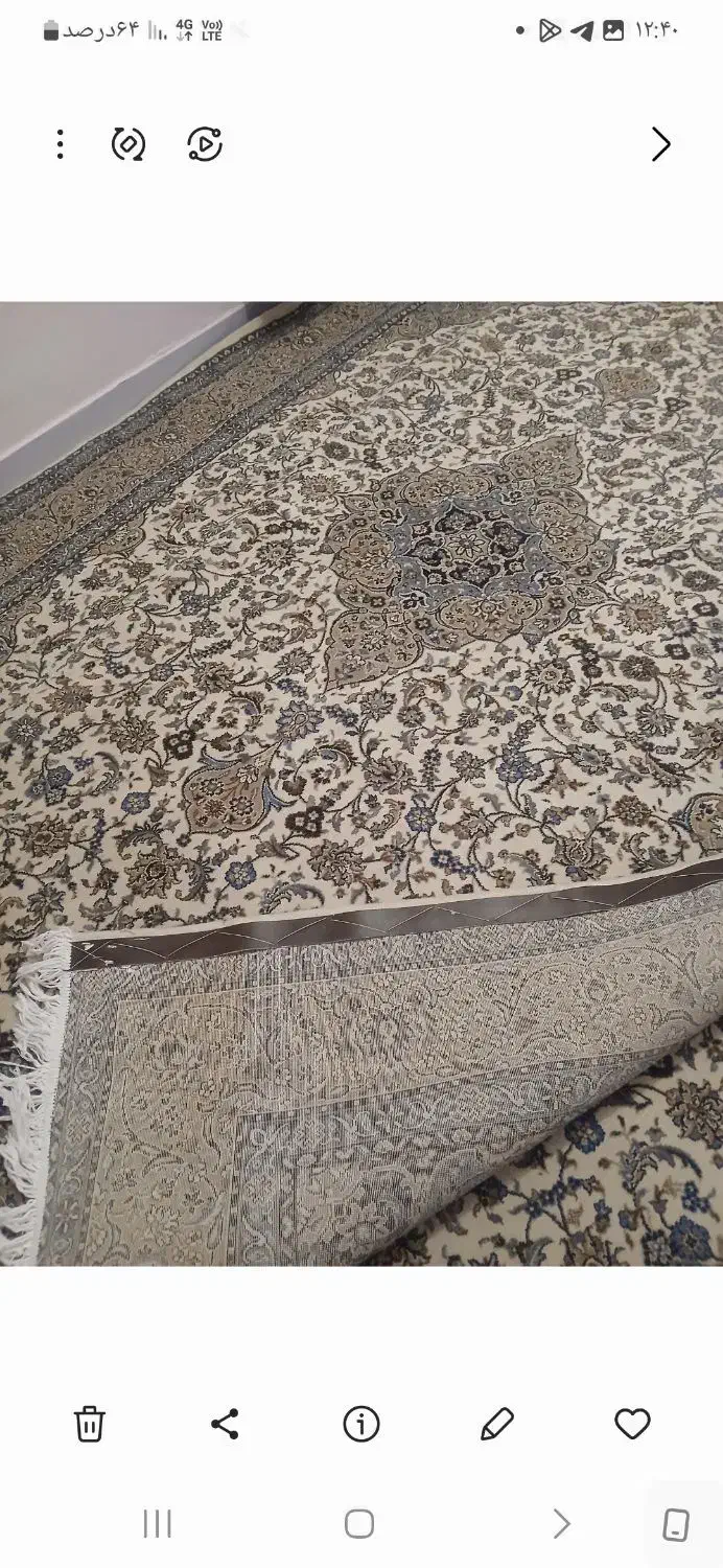 جفت فرش ۶ متری ماشینی رنگ گردویی|فرش|هشتگرد, فاز ۱ مهستان|دیوار