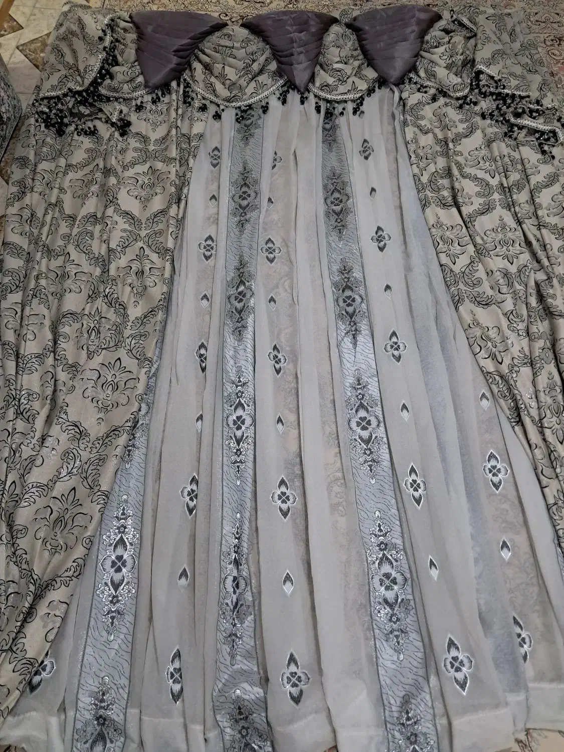 فروش چند عدد پرده|پرده، رانر، رومیزی|صومعهسرا, |دیوار