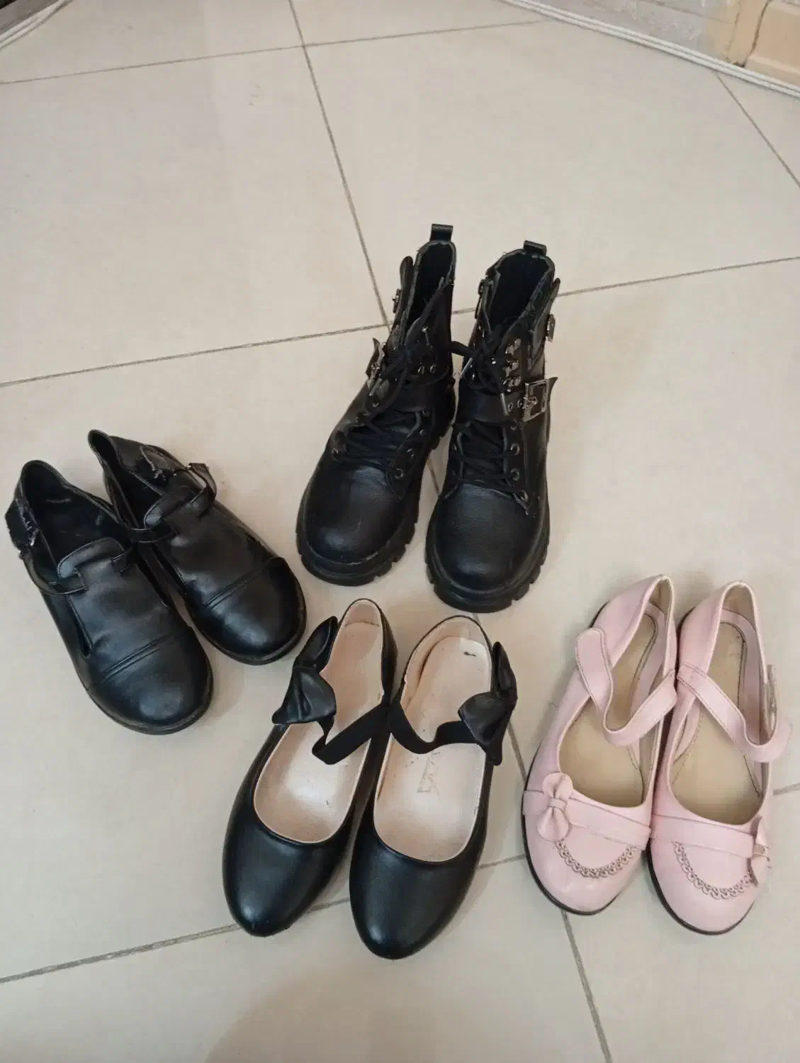 فروش چهار جفت کفش دخترانه در حد نو|کفش و لباس بچه|تهران, افسریه شمالی|دیوار