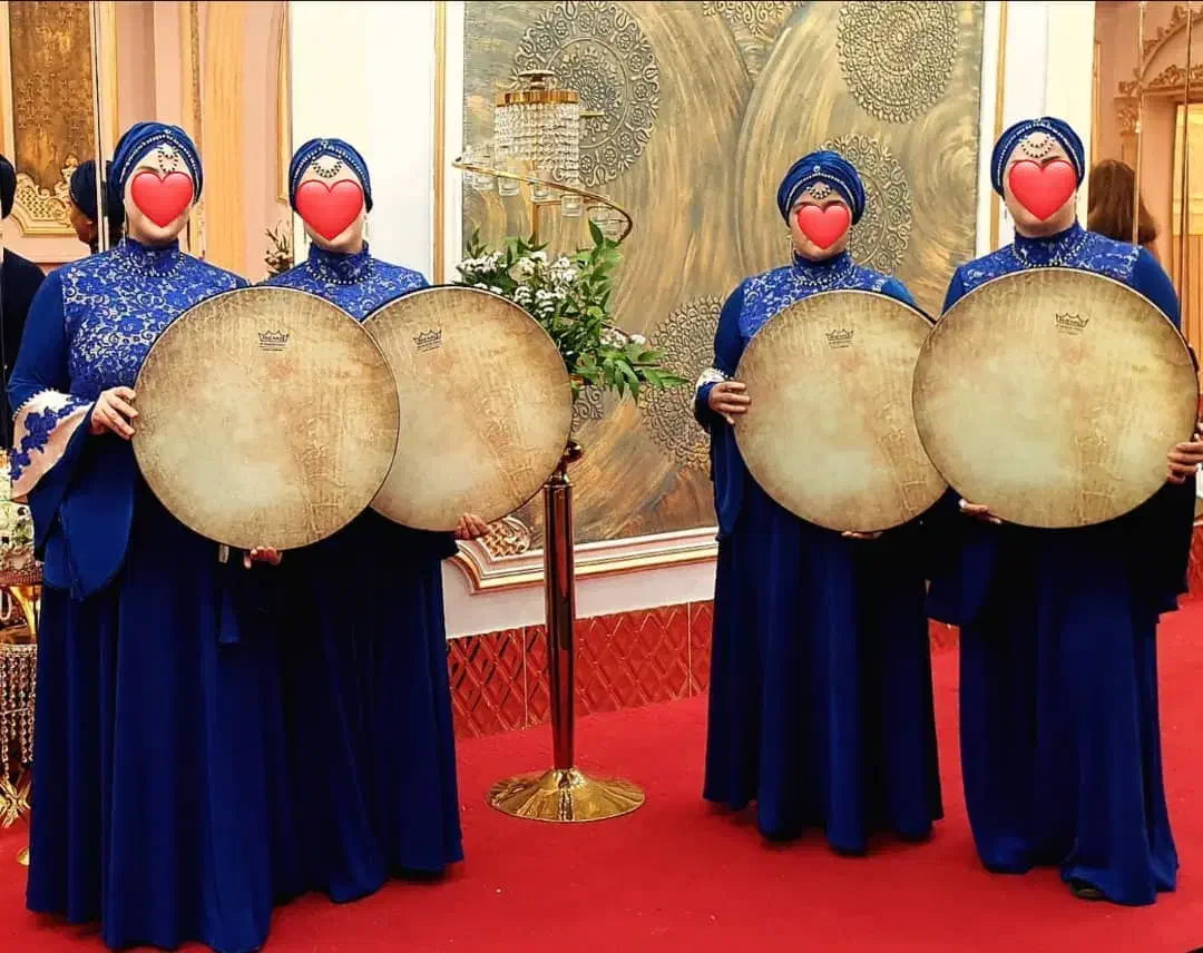 دف دفزن دفنوازی دف زن گروه دف مولودی مداح خانم|خدمات پذیرایی، مراسم|تهران, شهرک ولیعصر شمالی|دیوار