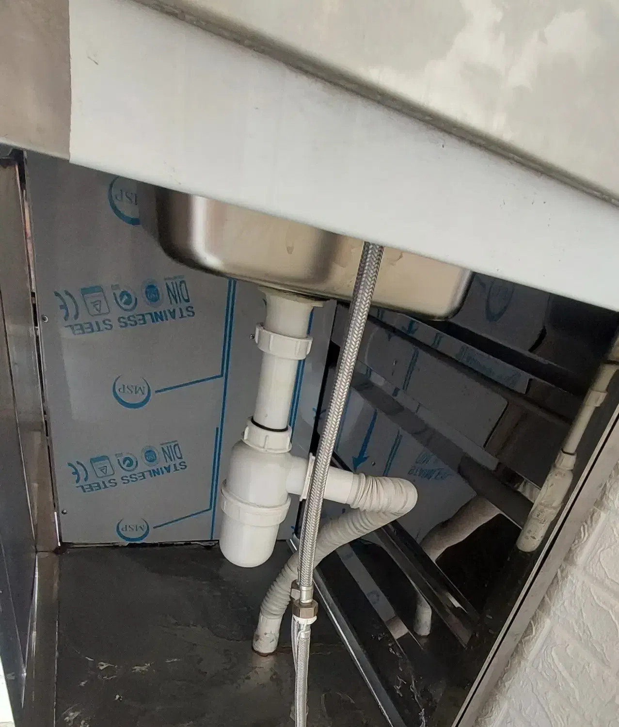 سینک استیل با کمد و کشو|فروشگاه و مغازه|تهران, بهجت‌آباد|دیوار