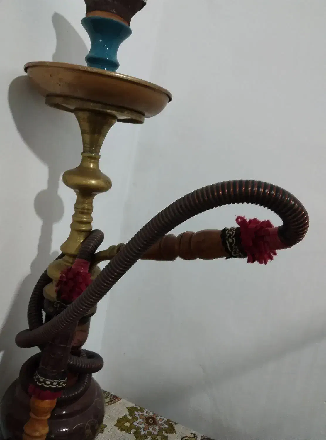 قلیون برنجی|صنایع دستی و سایر لوازم تزئینی|رباطکریم, کیکاور|دیوار