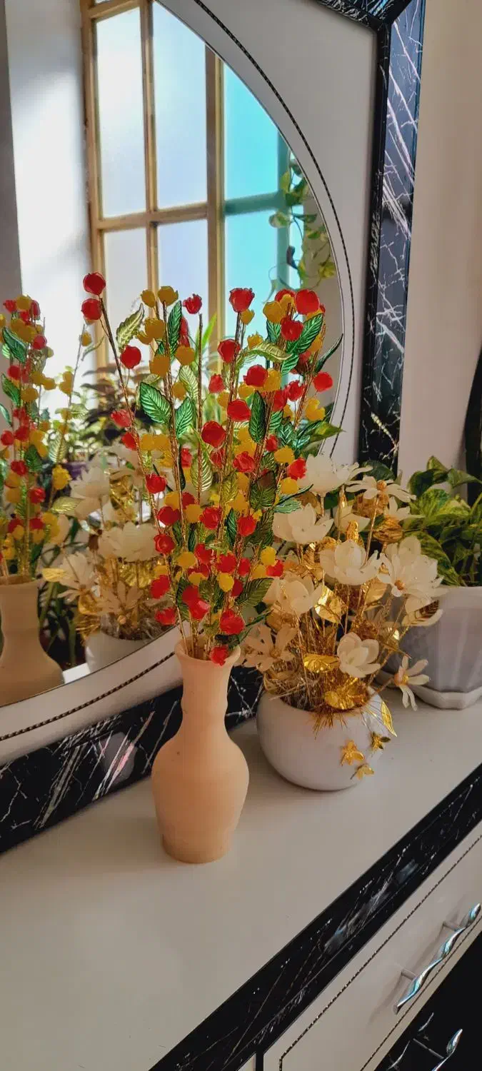 گل کریستال|گل مصنوعی|یاسوج, |دیوار