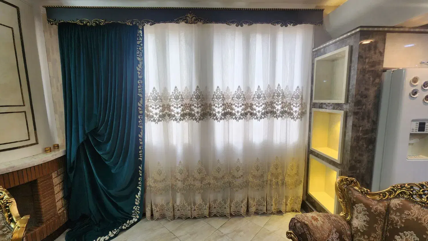 پرده سلطنتی|پرده، رانر، رومیزی|ساوه, |دیوار