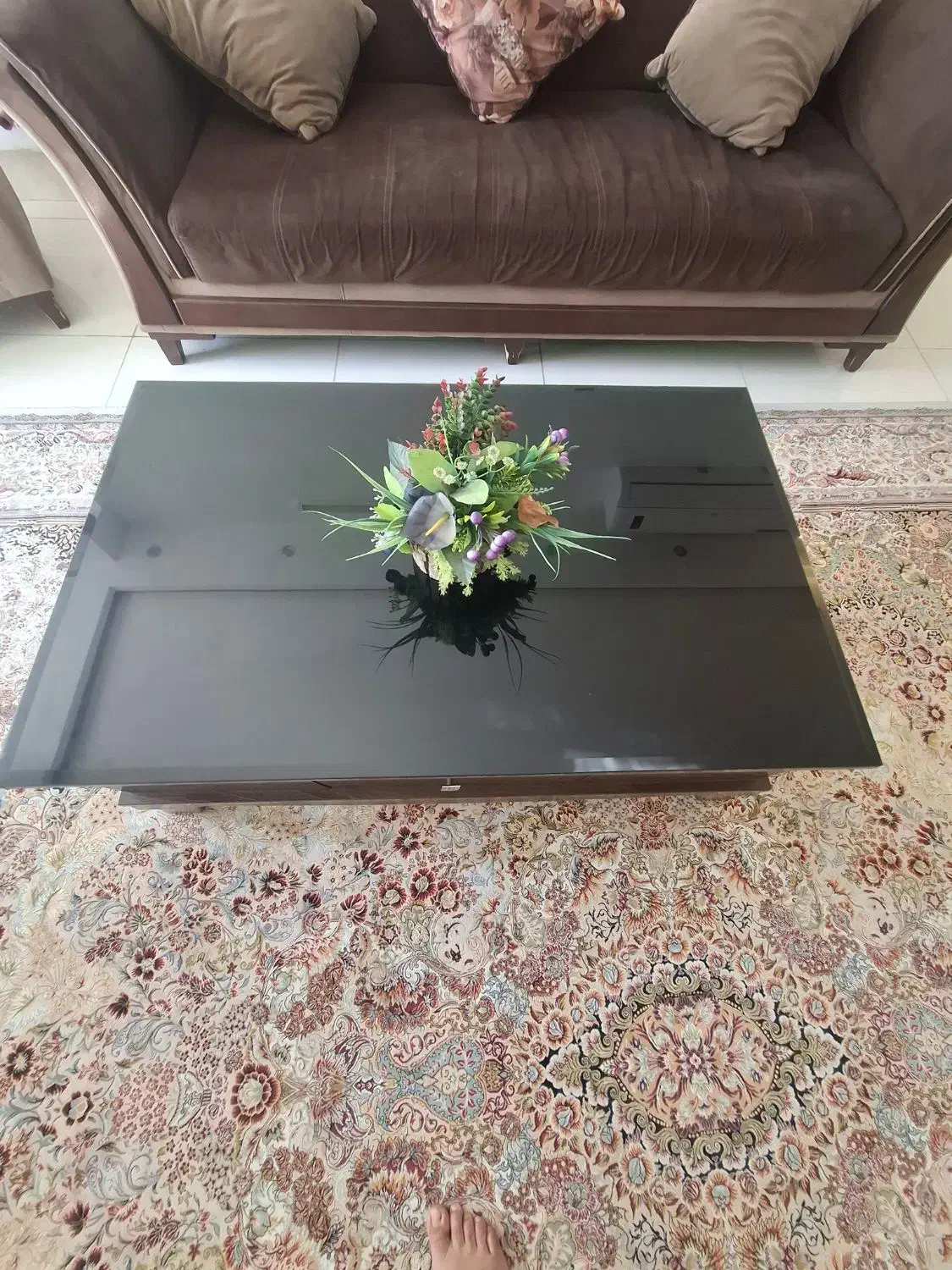 میز جلو مبل کاملا تمیز|مبلمان خانگی و میز عسلی|فولادشهر, C1|دیوار