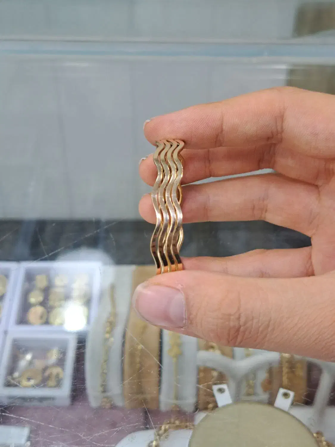 النگو پیچی آینه ای|جواهرات|قم, نیروگاه|دیوار