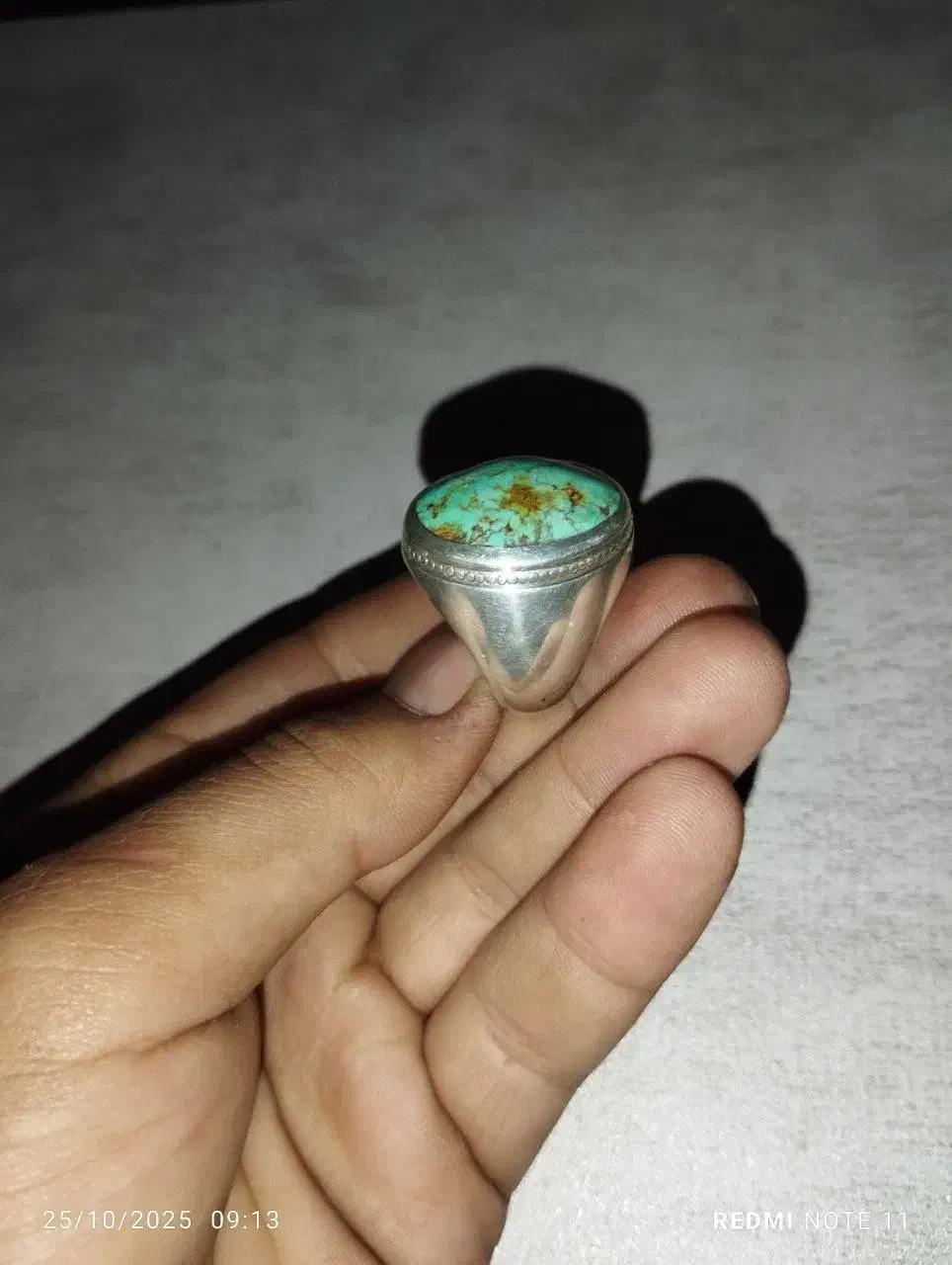 انگشتر نقره فیروزه نیشابور|جواهرات|کرمانشاه, |دیوار