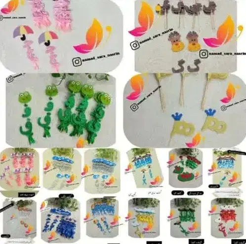 ریسه تزئینی گیفت الفباکاردستی مدارس دندونی|صنایع دستی و سایر لوازم تزئینی|اسلام‌شهر, شهرک مهدیه|دیوار