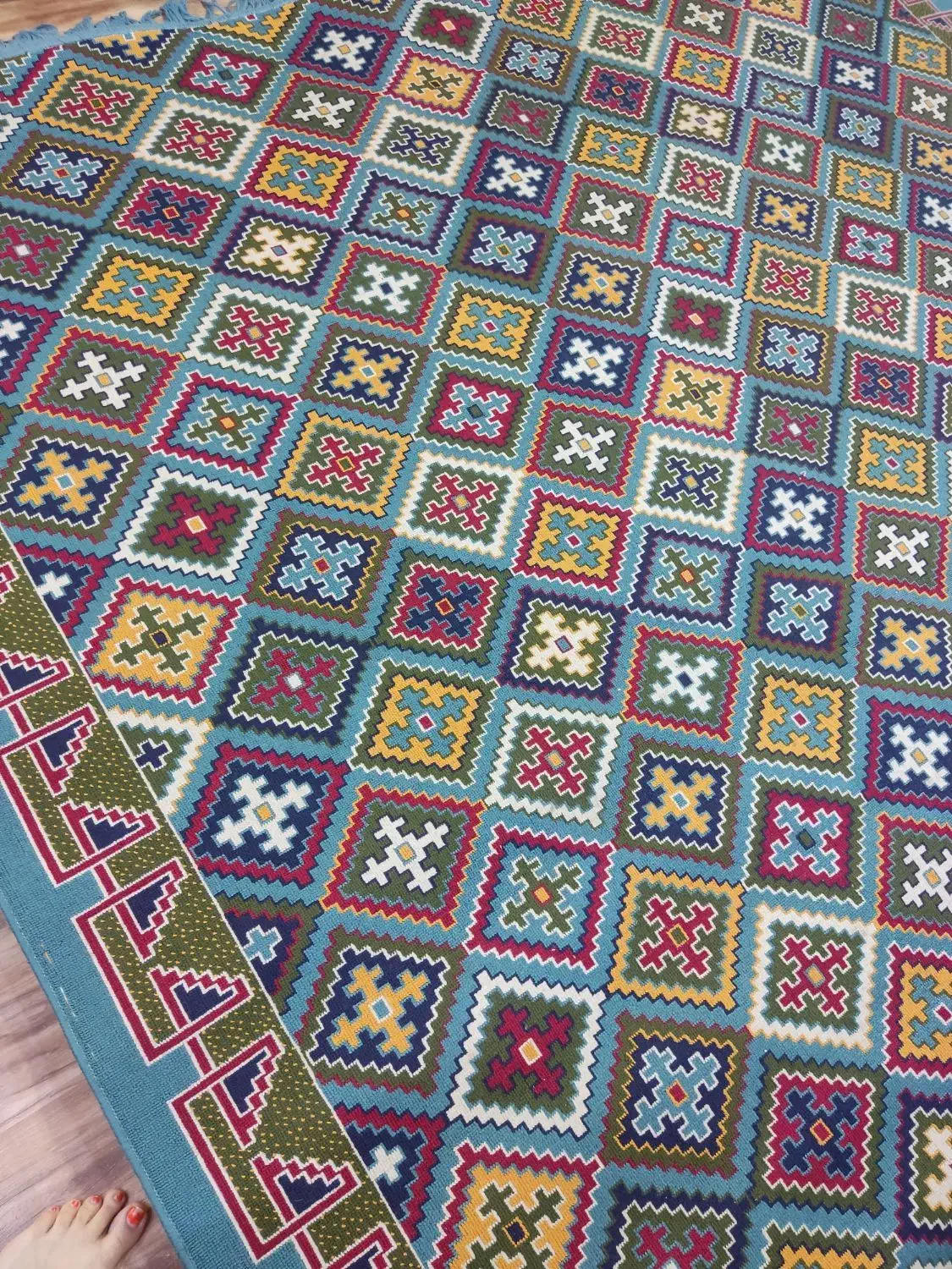 گلیم فرش ۹متری|گلیم، جاجیم، گبه|اهواز, زیتون کارمندی|دیوار