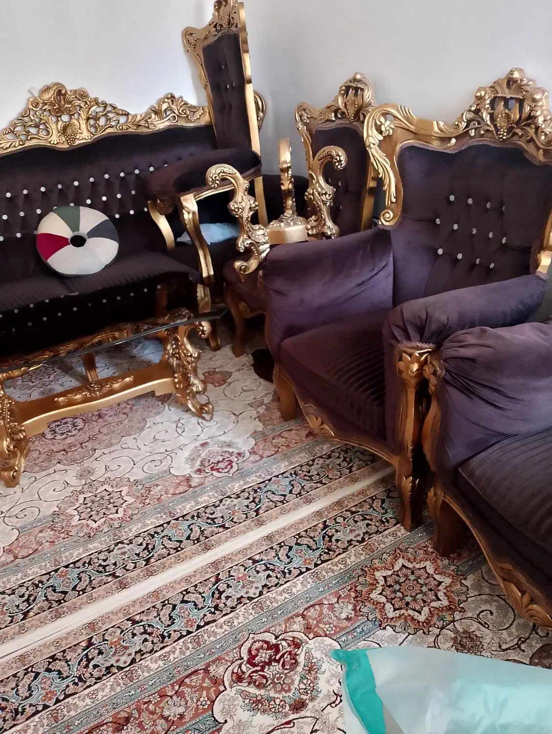 مبل سلطنتی|مبلمان خانگی و میز عسلی|مریوان, |دیوار