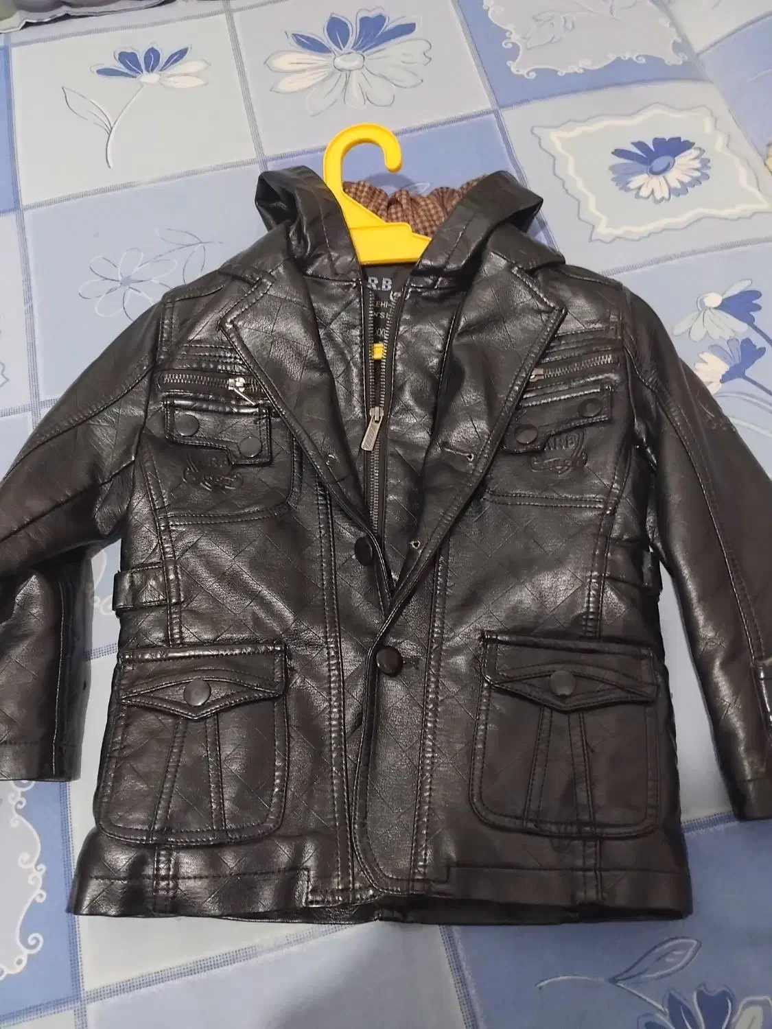 کاپشن پسرانه چرم|کفش و لباس بچه|قائن, |دیوار