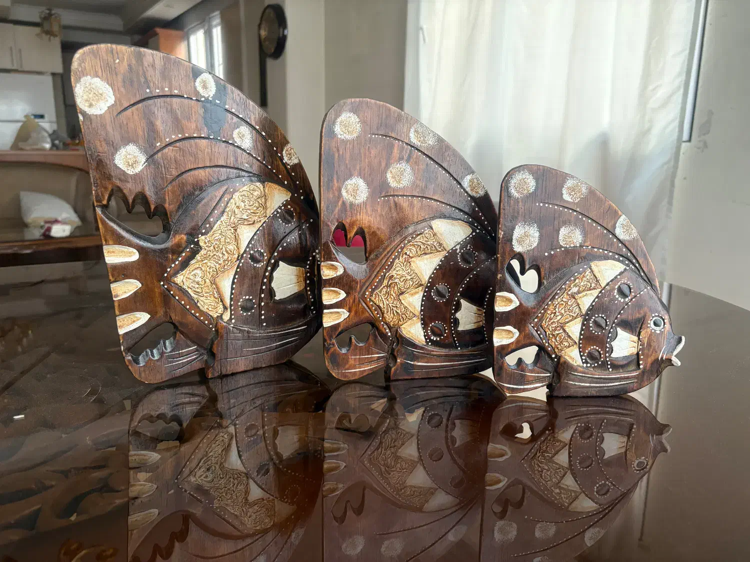 دکوراتیو سه تایی ماهی|مجسمه، تندیس، ماکت|کرج, فاز ۳ مهرشهر|دیوار