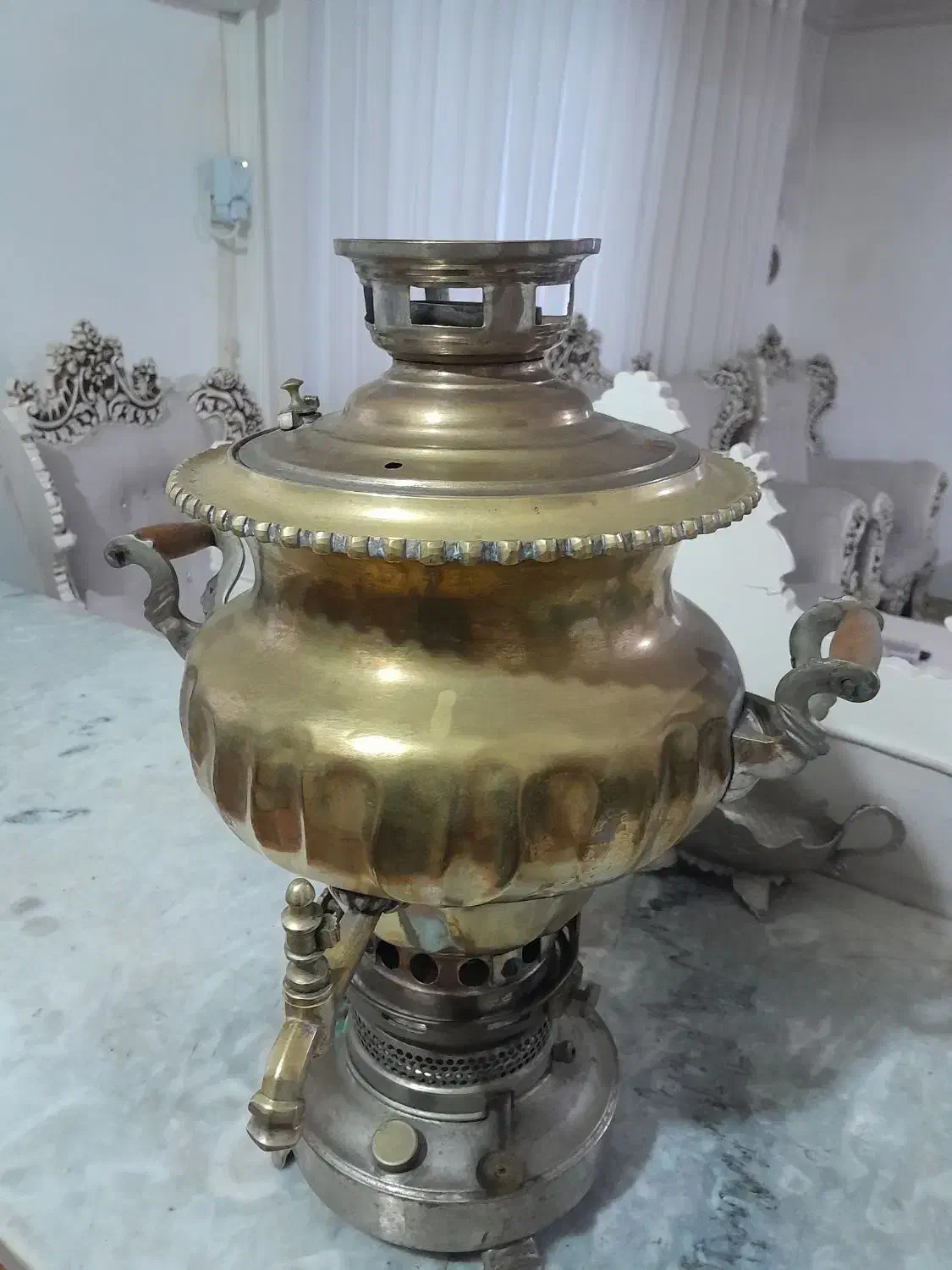 سماور قدیمی عتیقه|کلکسیون اشیاء عتیقه|رشت, شهرک قدس|دیوار