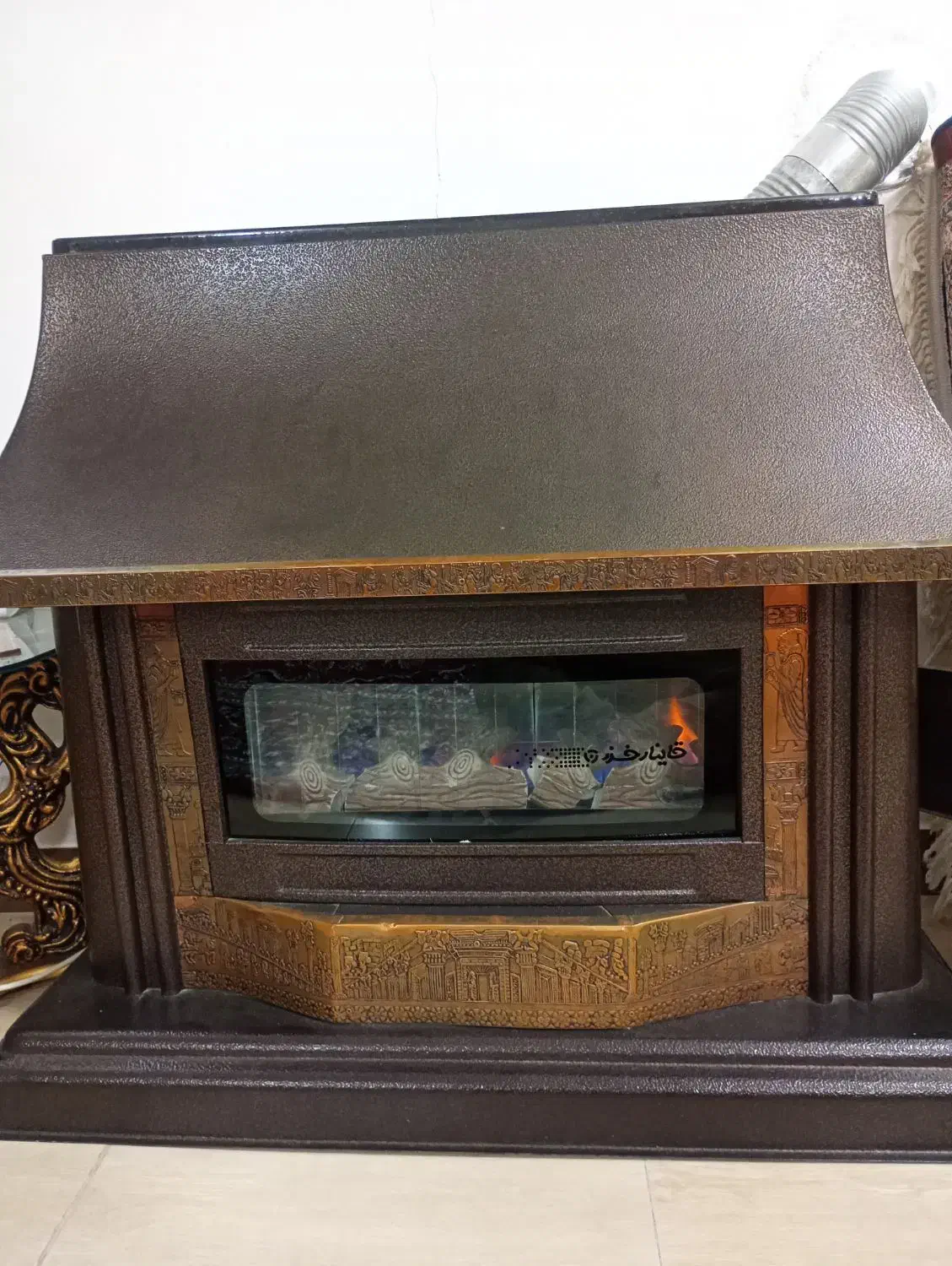 بخاری شومینه بزرگ|بخاری، هیتر، شومینه|اردبیل, |دیوار