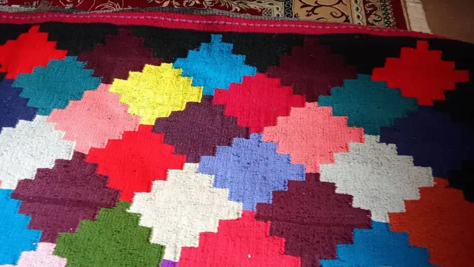 گلیم دست بافت|گلیم، جاجیم، گبه|مسجد سلیمان, |دیوار