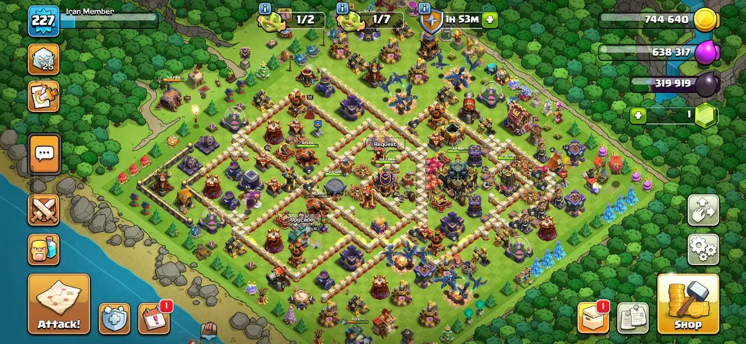 اکانت کلش لول ۲۲۷ تان ۱۷|کنسول، بازی ویدئویی و آنلاین|بومهن, |دیوار