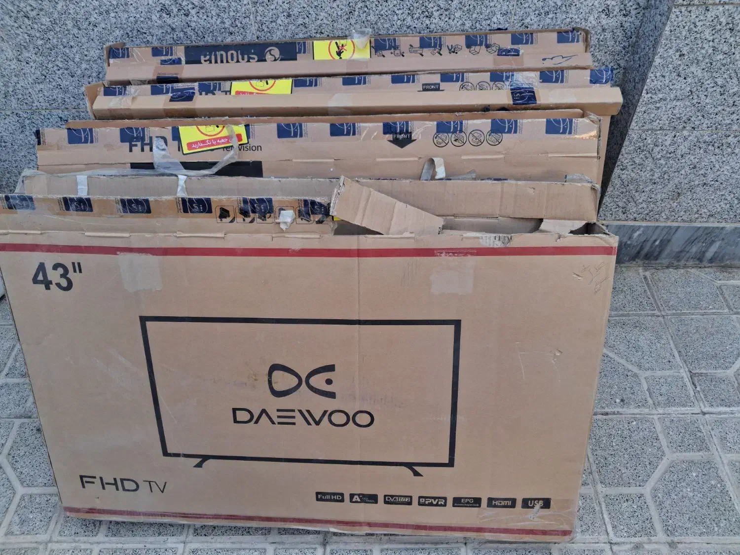 ۴ عدد ال ای دی ۴۳ اینچ اسنوا و دوو|تلویزیون و پروژکتور|نهاوند, |دیوار