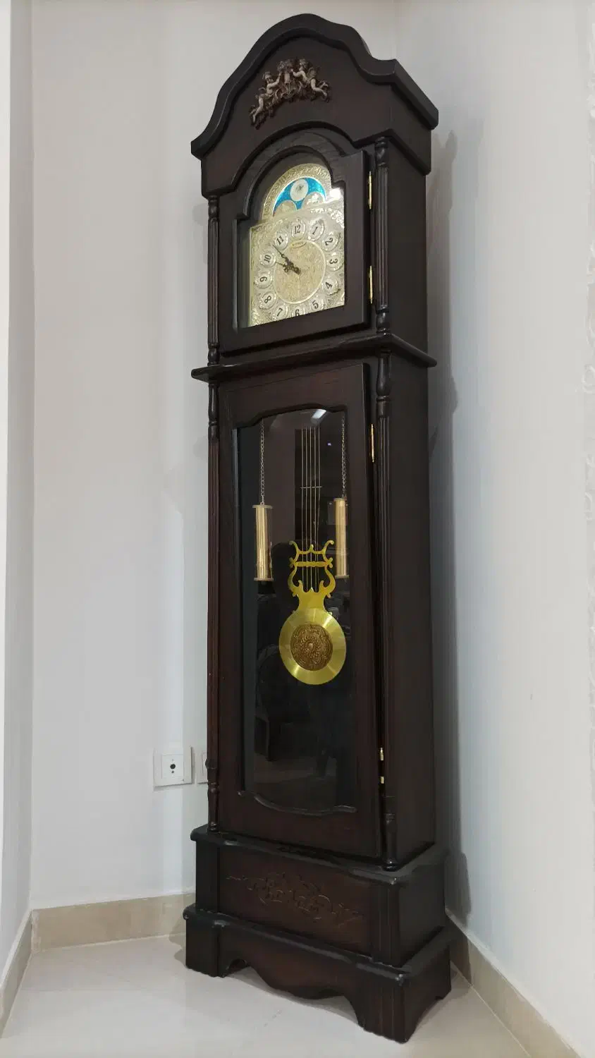 ایینه کنسول و ساعت ایستاده هردو باهم|بوفه، ویترین، کنسول|سقز, |دیوار