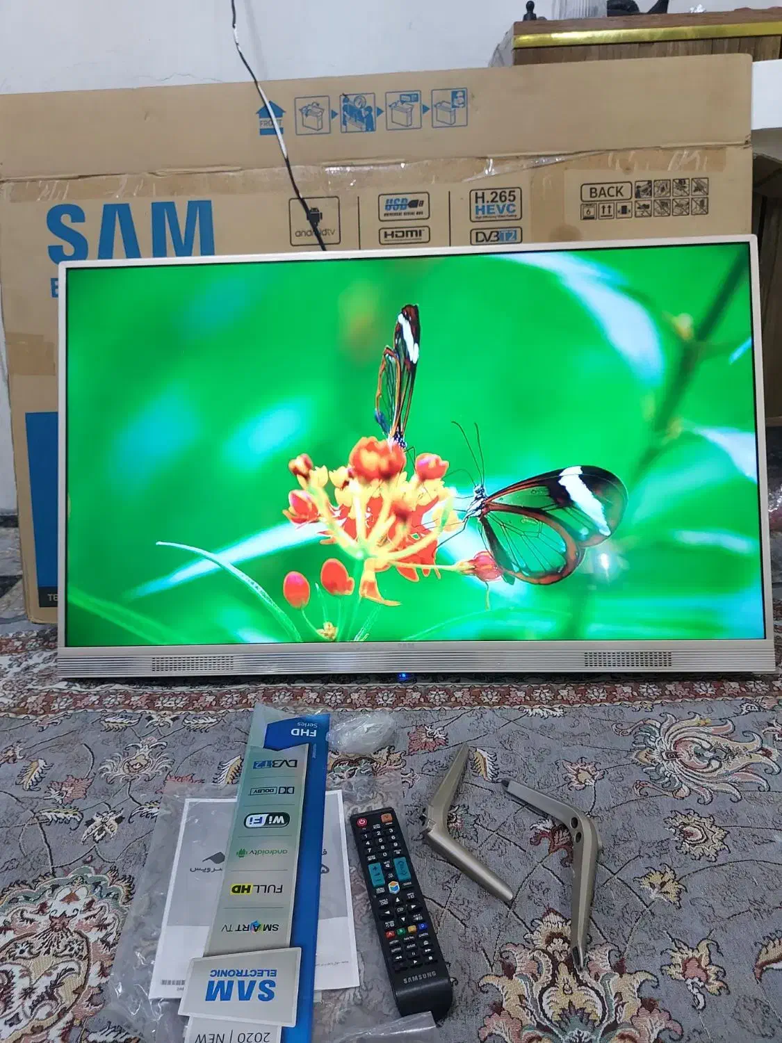 تلویزیون۴۳اینچ سام سامسونگ هوشمند اسمارت باگارانتی|تلویزیون و پروژکتور|مشهد, شهید معقول|دیوار