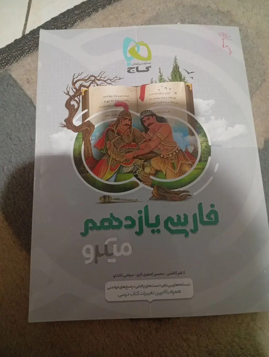 دوتا کتاب گاج یازدهم امار احتمال و فارسی|کتاب و مجله آموزشی|تهران, وحیدیه|دیوار