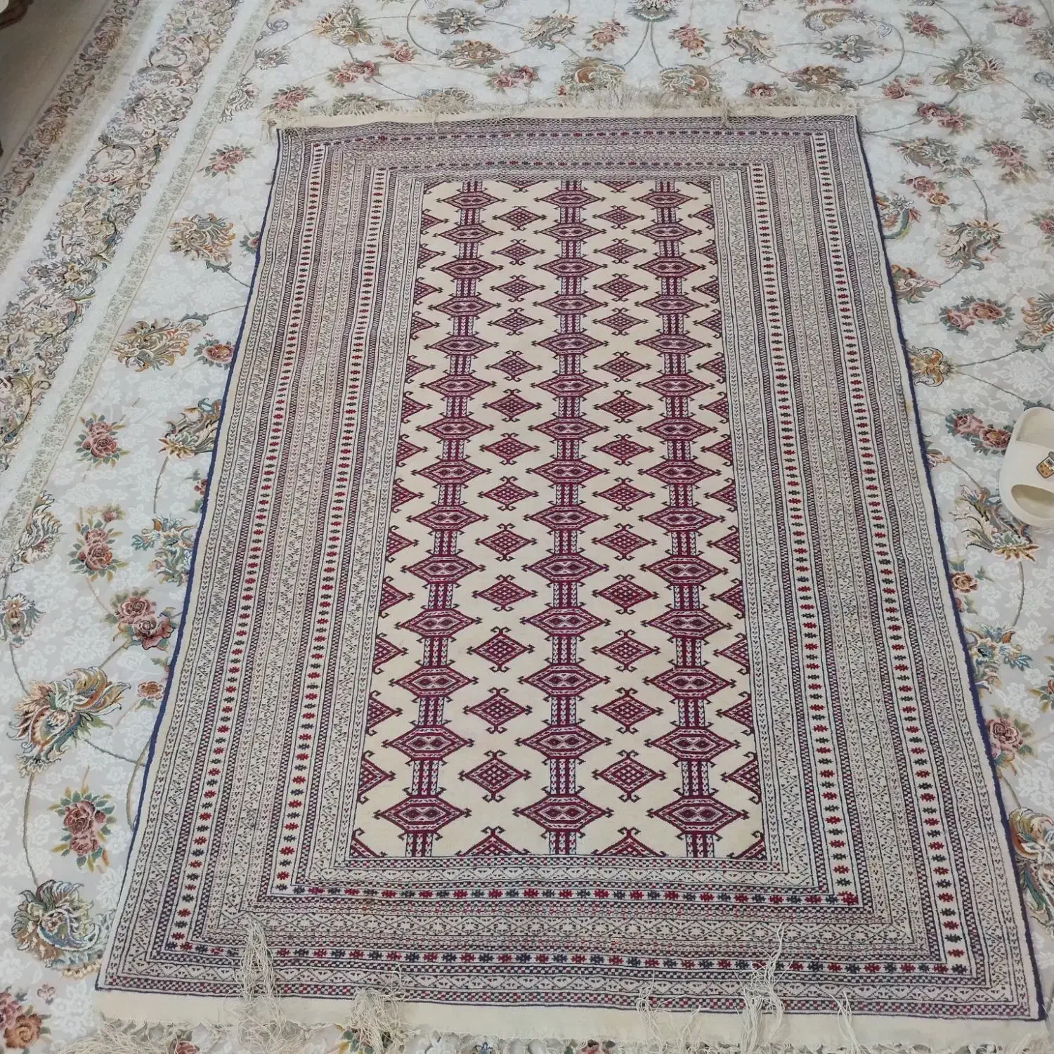 قالیچه دستباف ترکمن اصل|فرش|مشهد, آزادشهر|دیوار