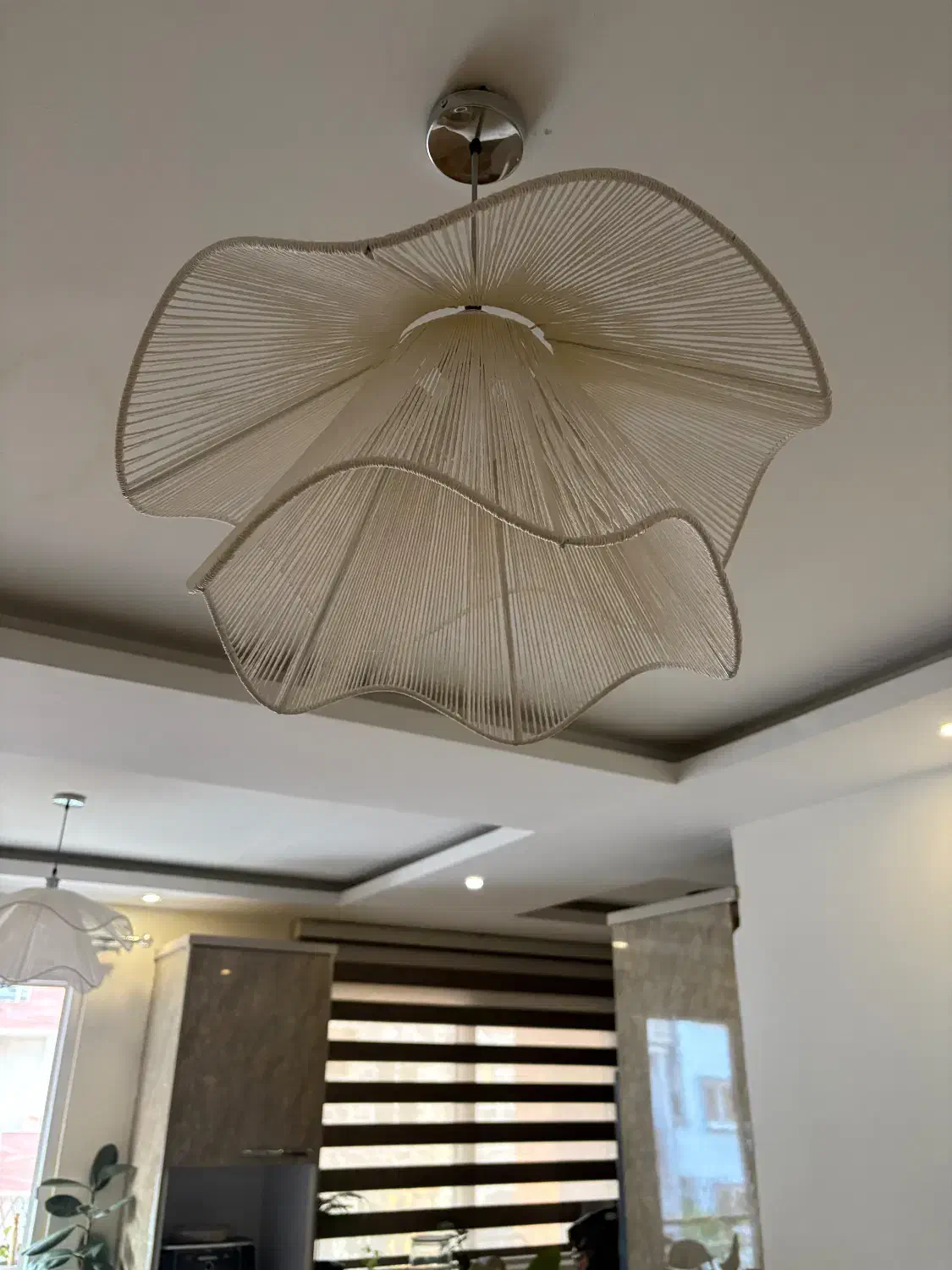 لوستر مکرومه|لوستر و چراغ آویز|کیش, |دیوار