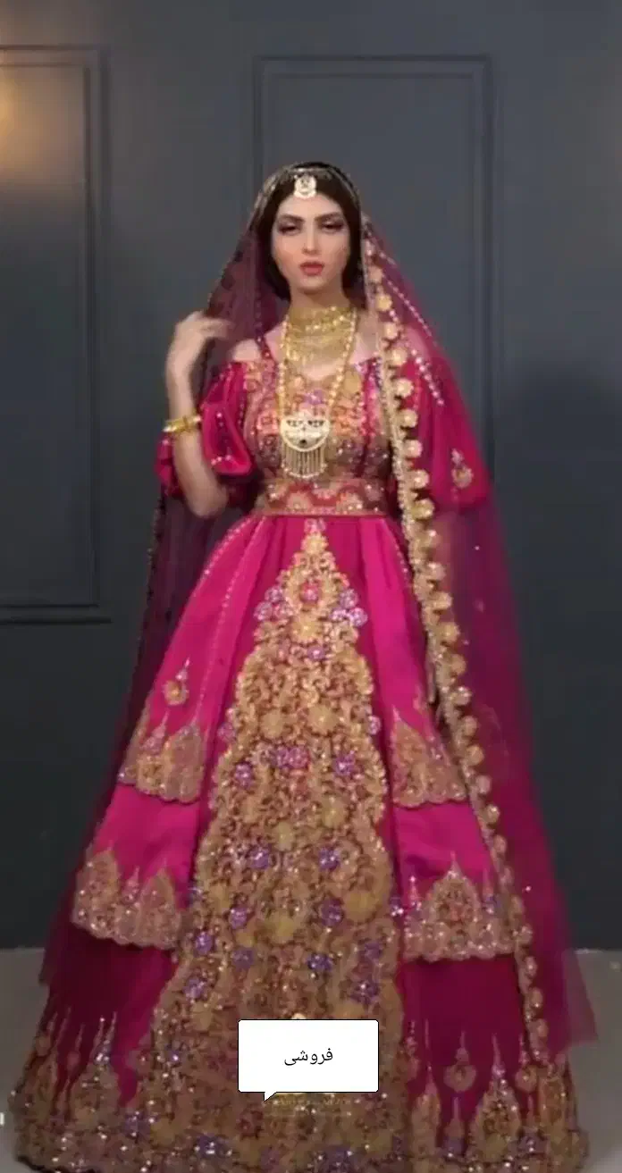 لباس عروس هندی حنابندان کار دست شیک|لباس|بوشهر, |دیوار