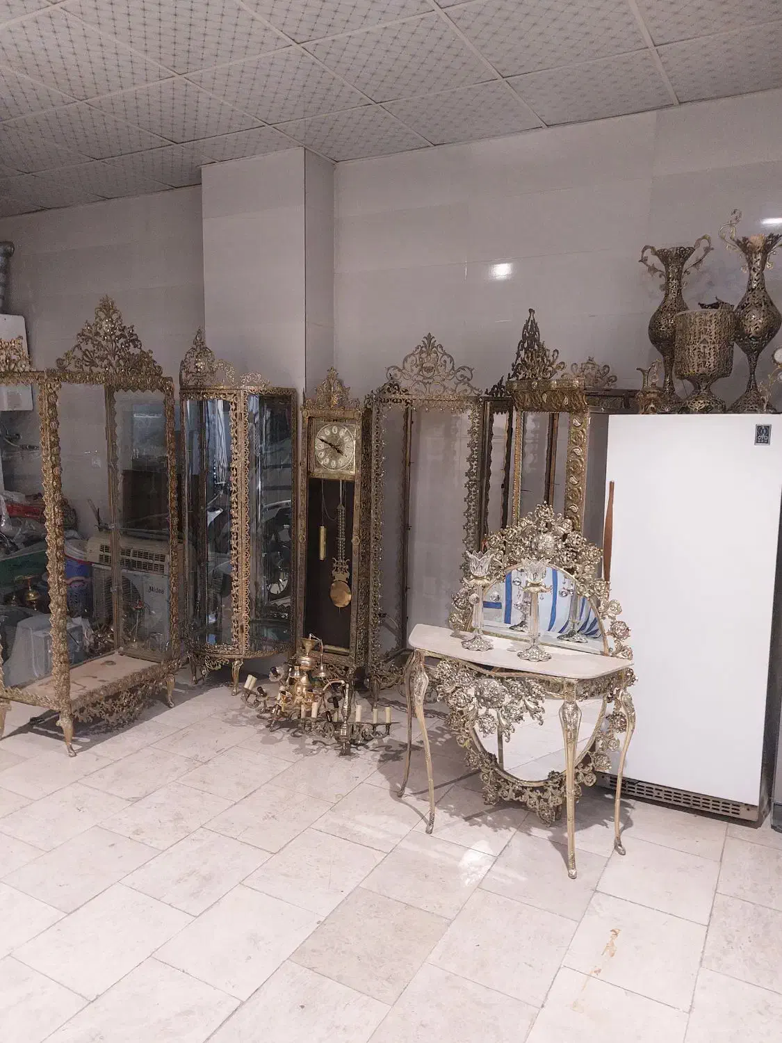 خرید لوازم برنجی برنزی بوفه ساعت لوستر همه مدل|صنایع دستی و سایر لوازم تزئینی|ری, دیلمان|دیوار