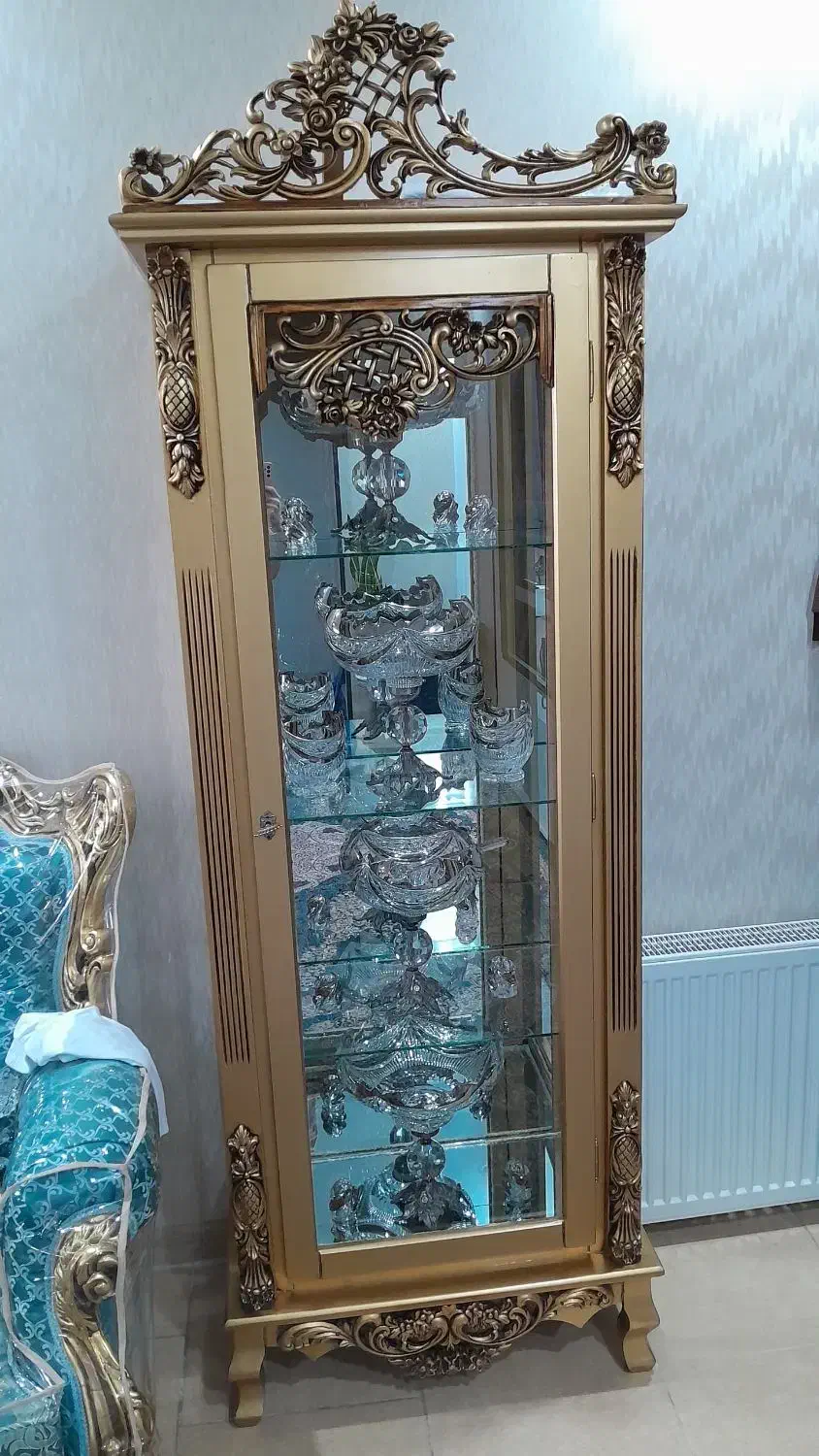 بوفه ویترین چوب راش|بوفه، ویترین، کنسول|یزد, |دیوار