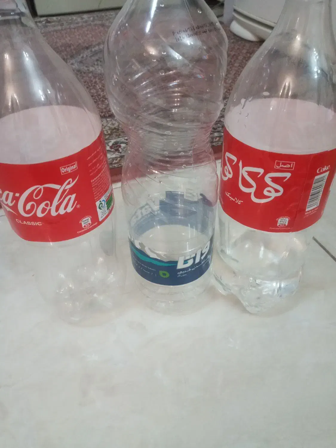 بطری|ظروف نگهدارنده، پلاستیکی، یکبارمصرف|اردبیل, |دیوار