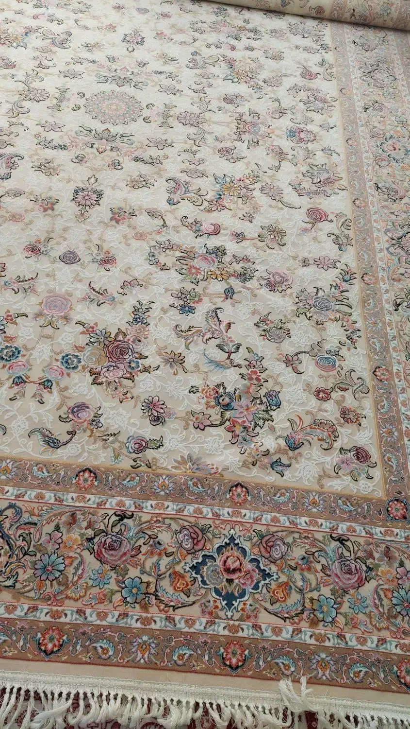 دوعدد فرش ۹ متری طرح برجسته کرم|فرش|ری, دولت‌آباد|دیوار