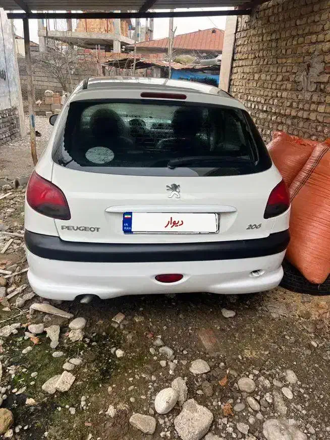 پژو ۲۰۶ مدل ۸۸ بیرنگ و شاستی پلمپ|خودرو سواری و وانت|خان ببین, |دیوار