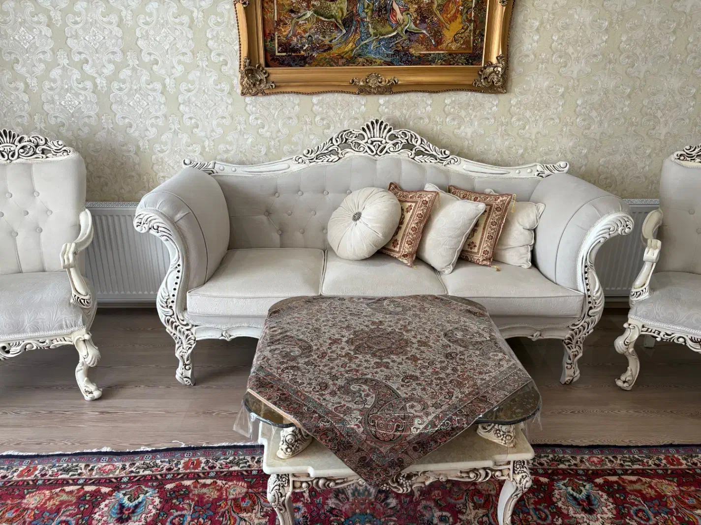 ۲سرویس مبلمان ۸و۹ نفره|مبلمان خانگی و میز عسلی|تبریز, |دیوار