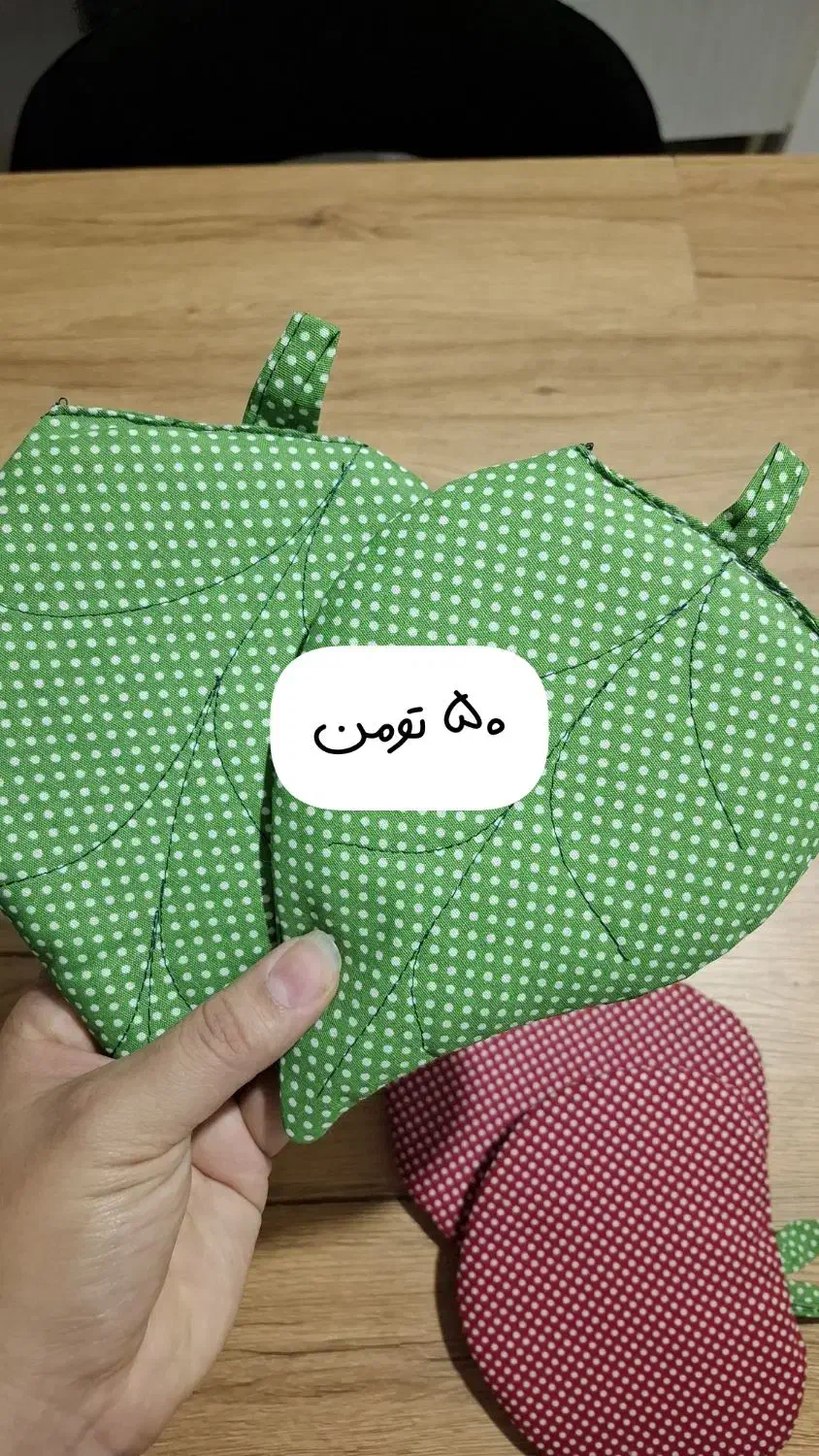 دستگیره طرحدار کتان نخ|سفره، حوله، دستمال آشپزخانه|اسفراین, |دیوار