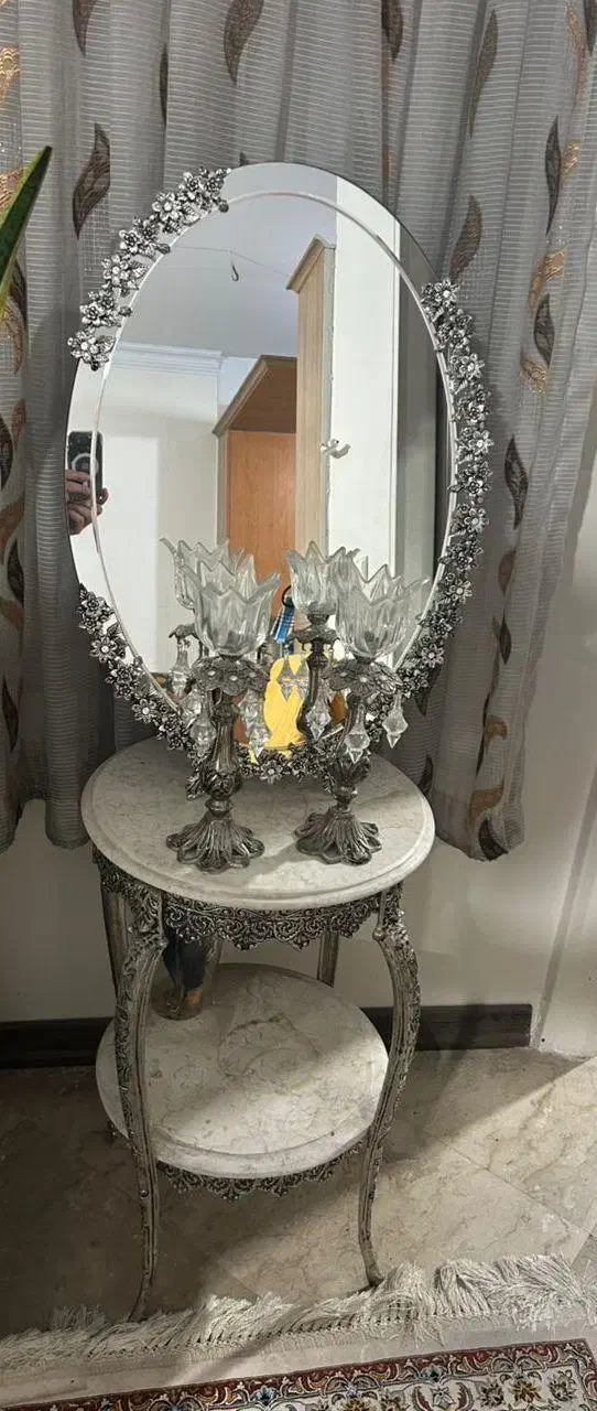 آینه شمعدان|صنایع دستی و سایر لوازم تزئینی|تهران, تهران‌ویلا|دیوار