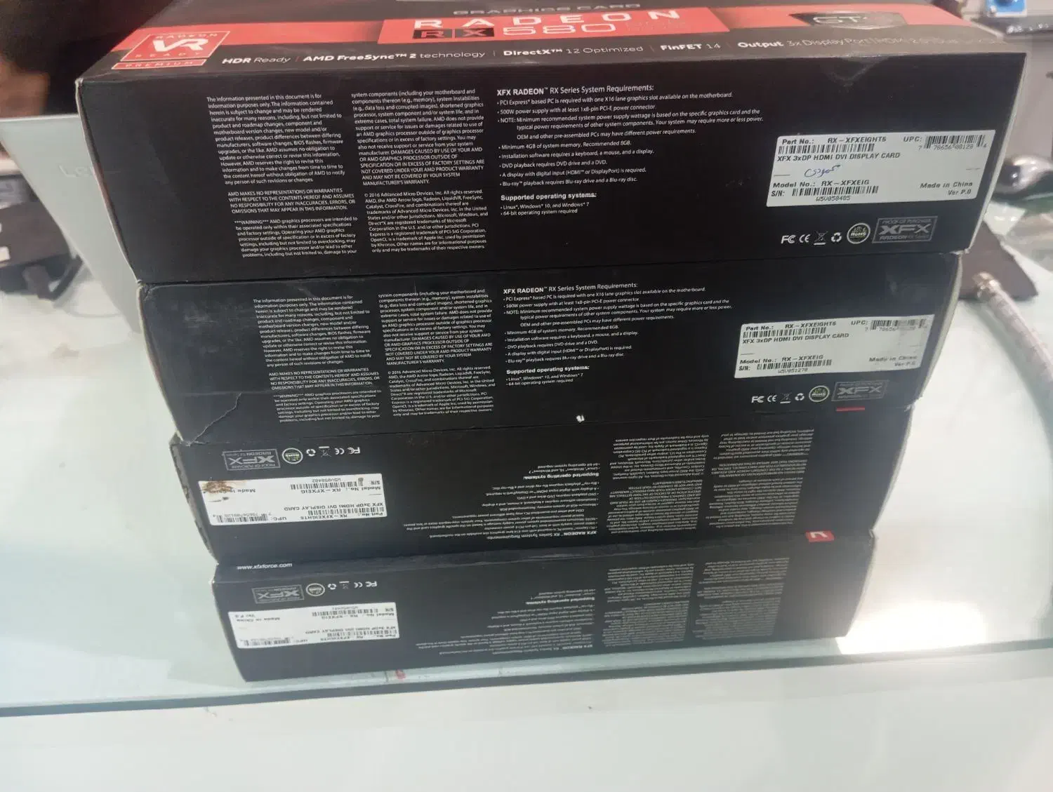 فروش کارتن XFX RX580|قطعات و لوازم جانبی رایانه|سبزوار, کوی بهار|دیوار