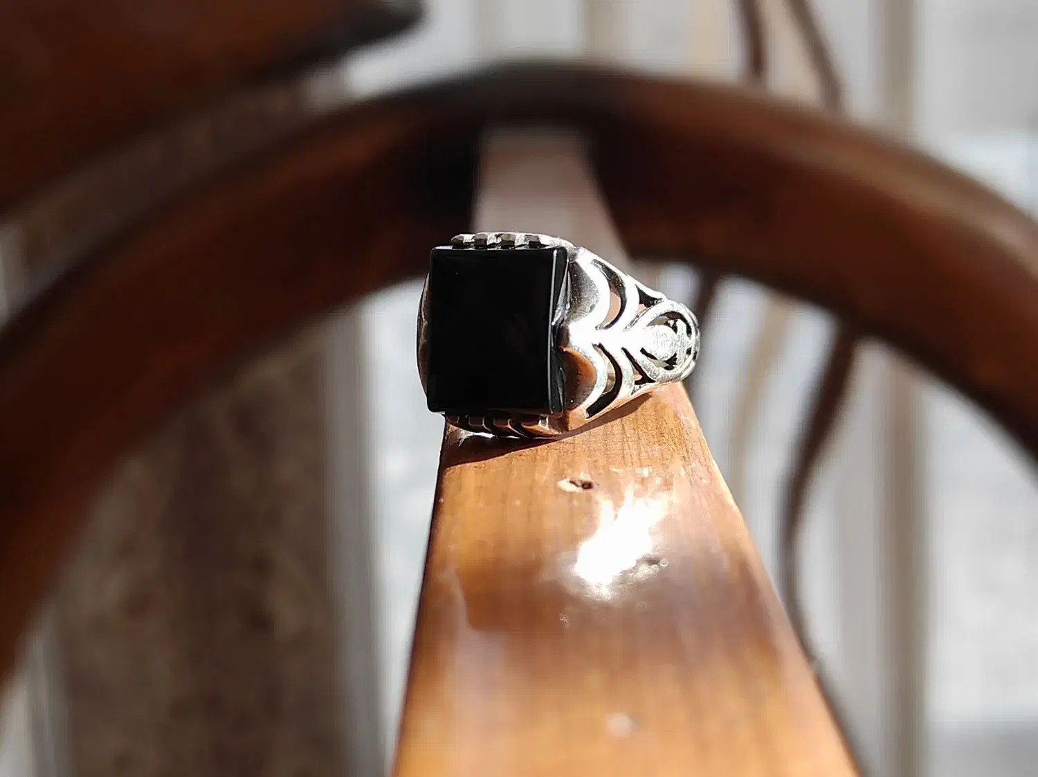 انگشتر نقره عقیق مشکی تسبیح سنگ شاه مقصود|جواهرات|سبزوار, قاضی زاد|دیوار