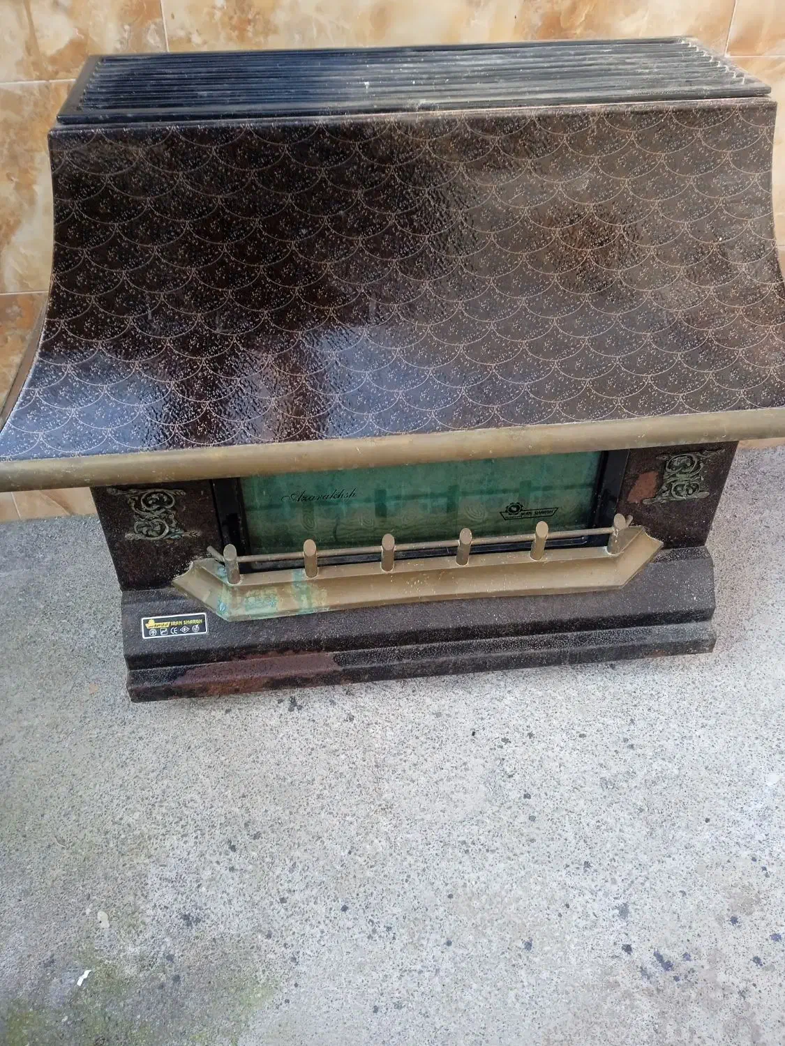 بخاری گازی شومینه کارکرده|بخاری، هیتر، شومینه|کومله, |دیوار