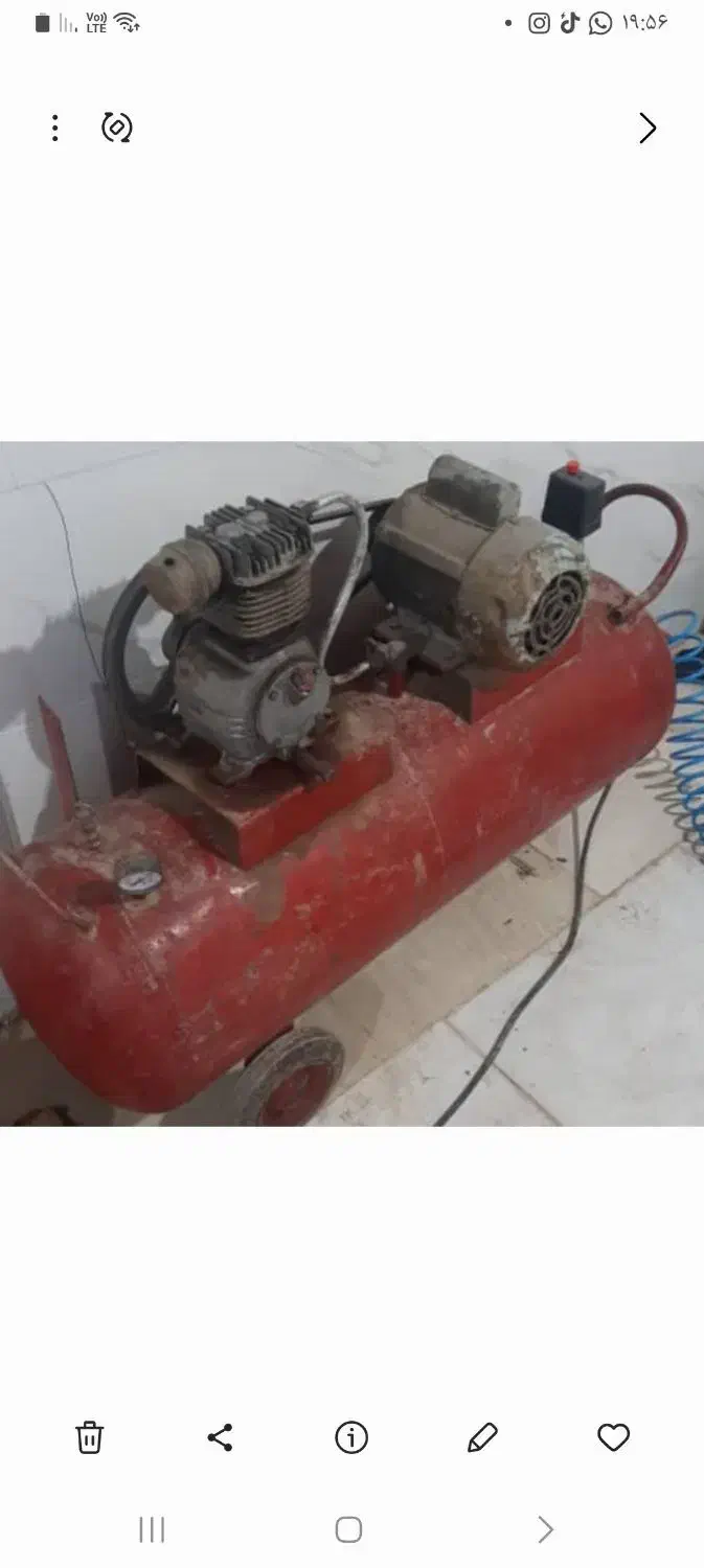 کمپرسور باد 150لیتری|ابزارآلات|حمیدیه, |دیوار